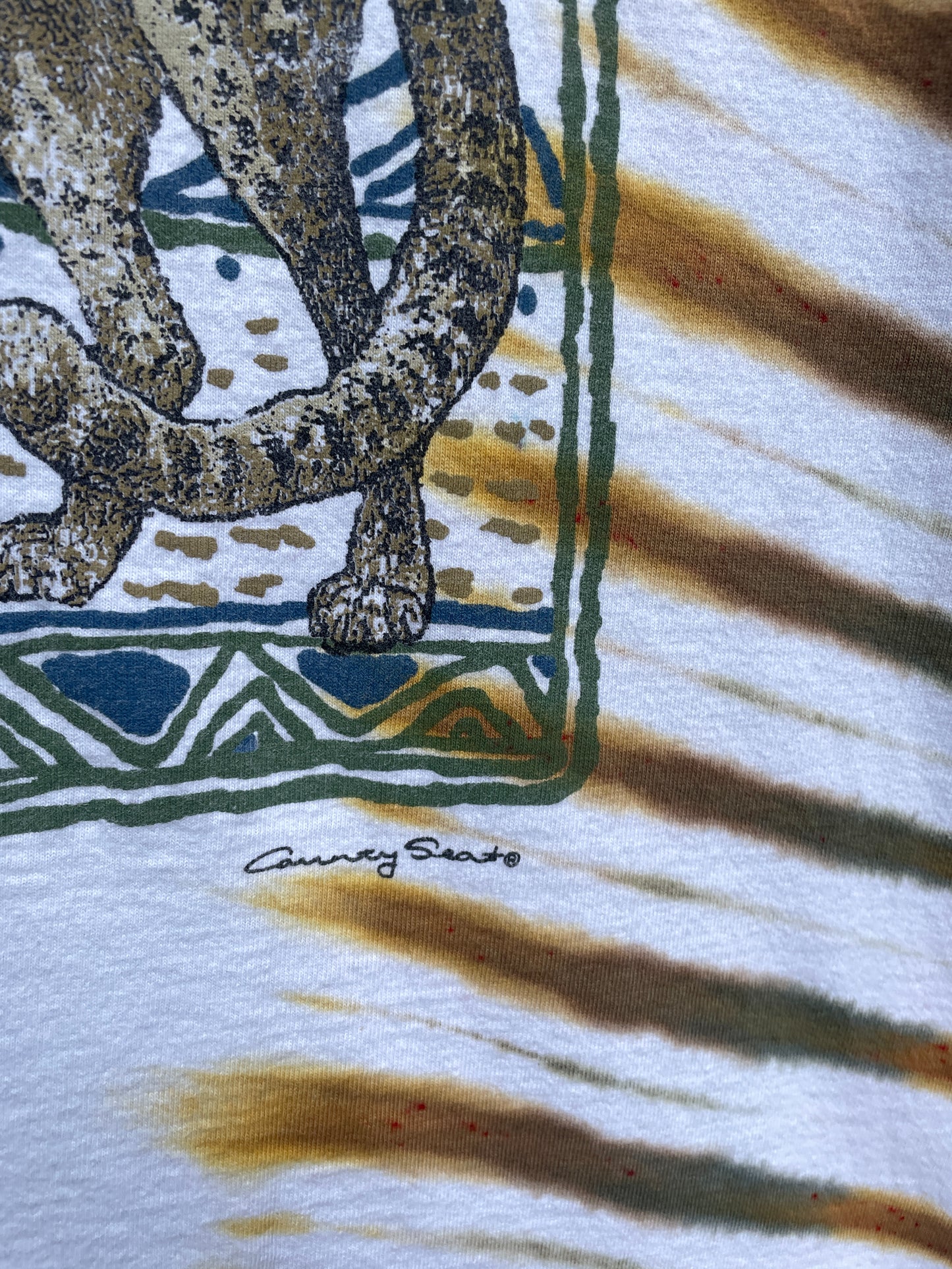 Vintage Bobcat Short Sleeve Tie Dye T-Shirt (Men's Large)