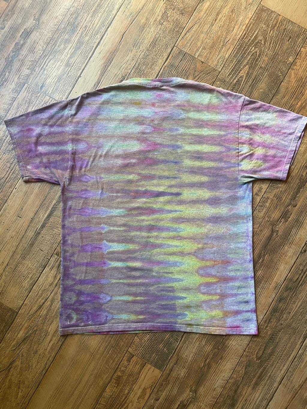 Polaroid Pastel Rainbow Tie Dye Short Sleeve T-Shirt | Men's Large