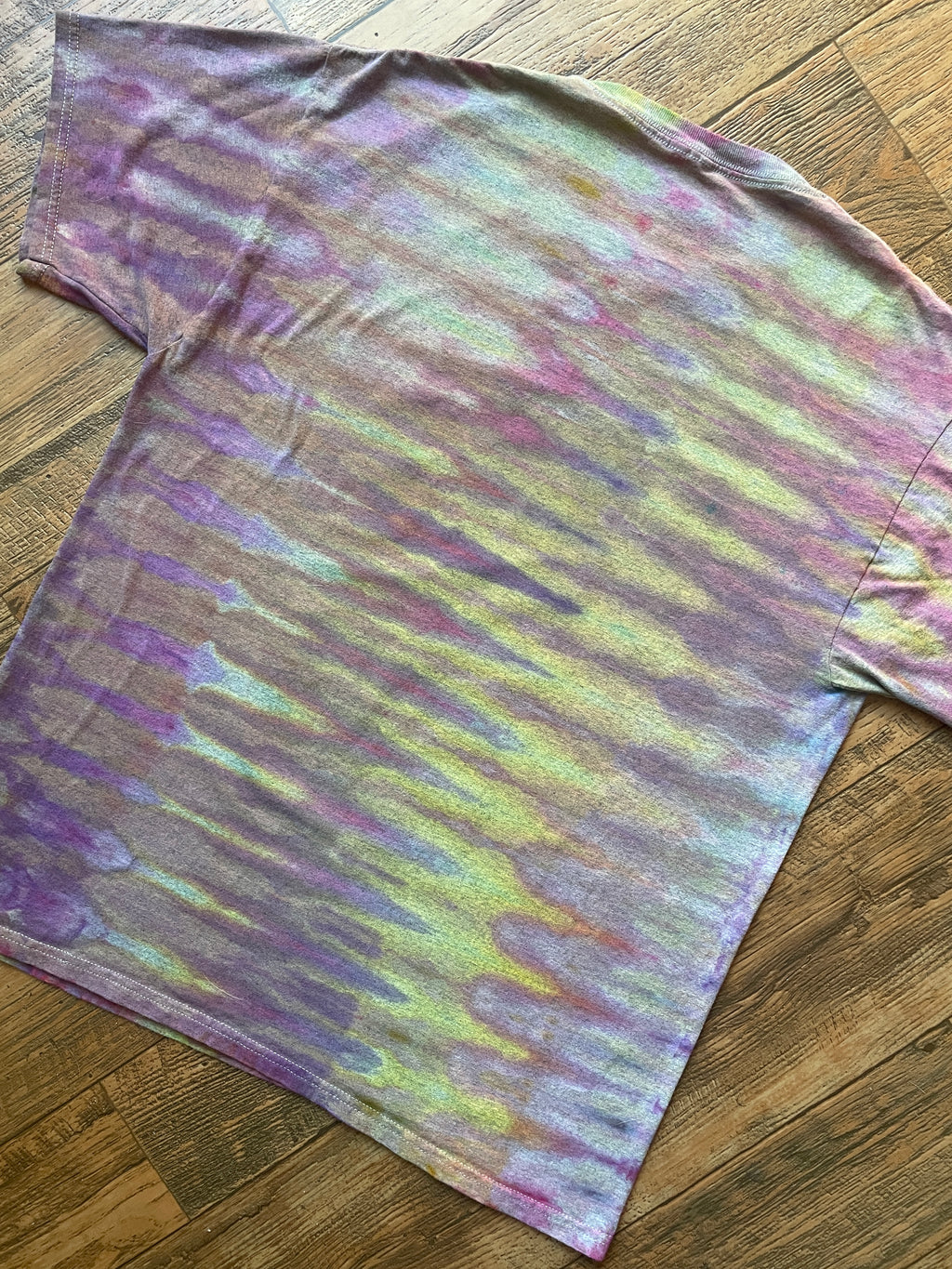 Polaroid Pastel Rainbow Tie Dye Short Sleeve T-Shirt | Men's Large