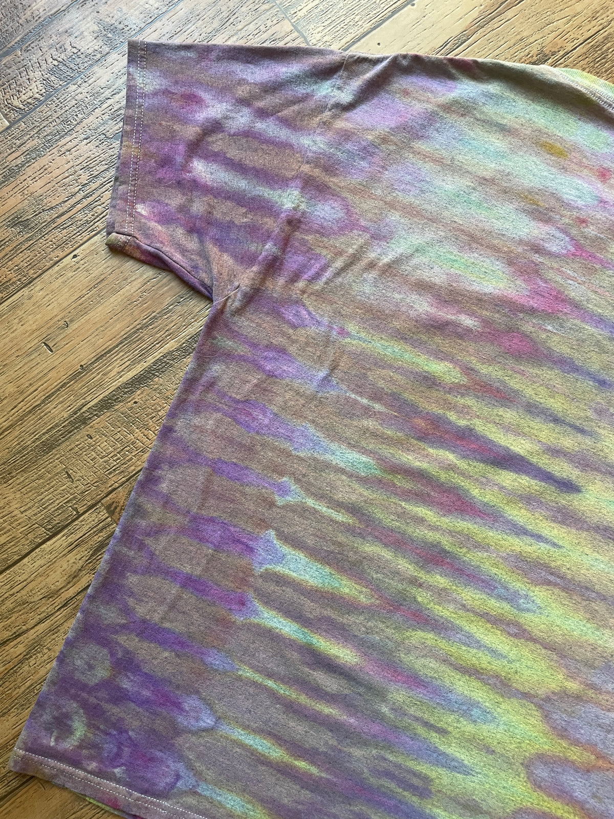 Polaroid Pastel Rainbow Tie Dye Short Sleeve T-Shirt | Men's Large