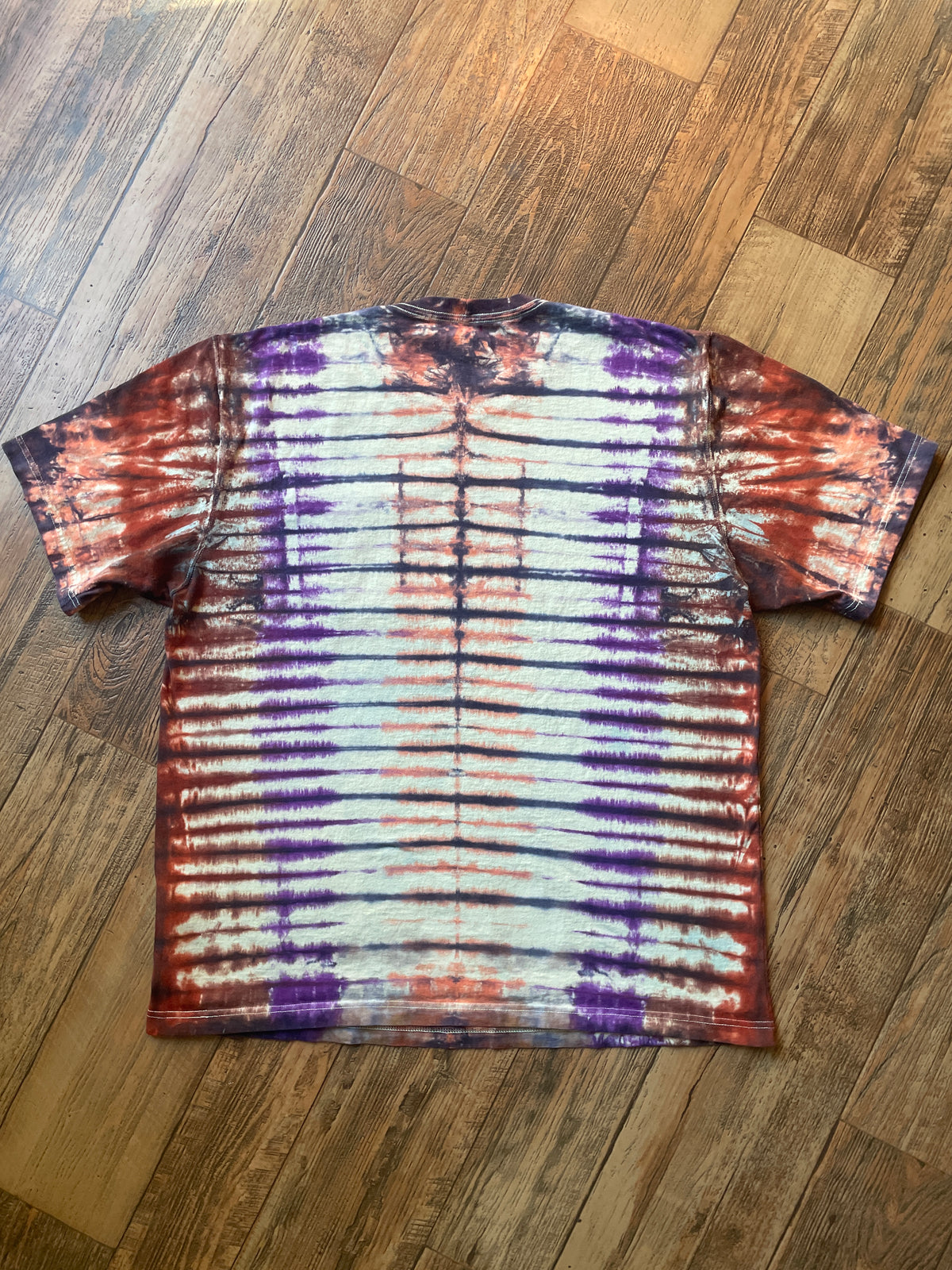 Carhartt Iconic K87 Loose Fit Yellow & Brown Tie Dye Short Sleeve T-Shirt | Men's XL