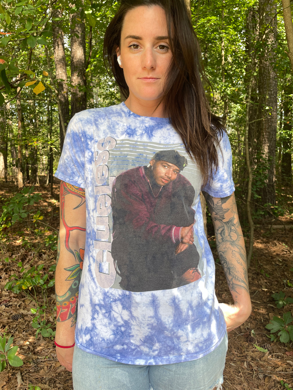 Clueless Murray (Donald Faison) Pastel Purple Tie Dye Short Sleeve T-Shirt (Men's Medium)