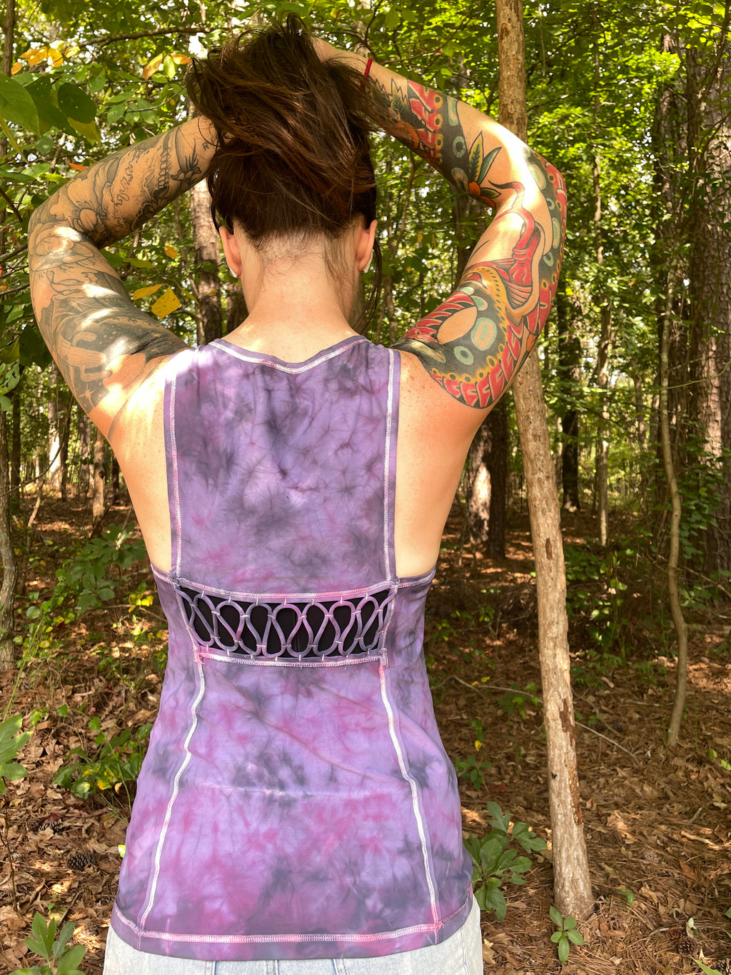 Women's Medium Climbing Shoe Tie Dye Tank Top