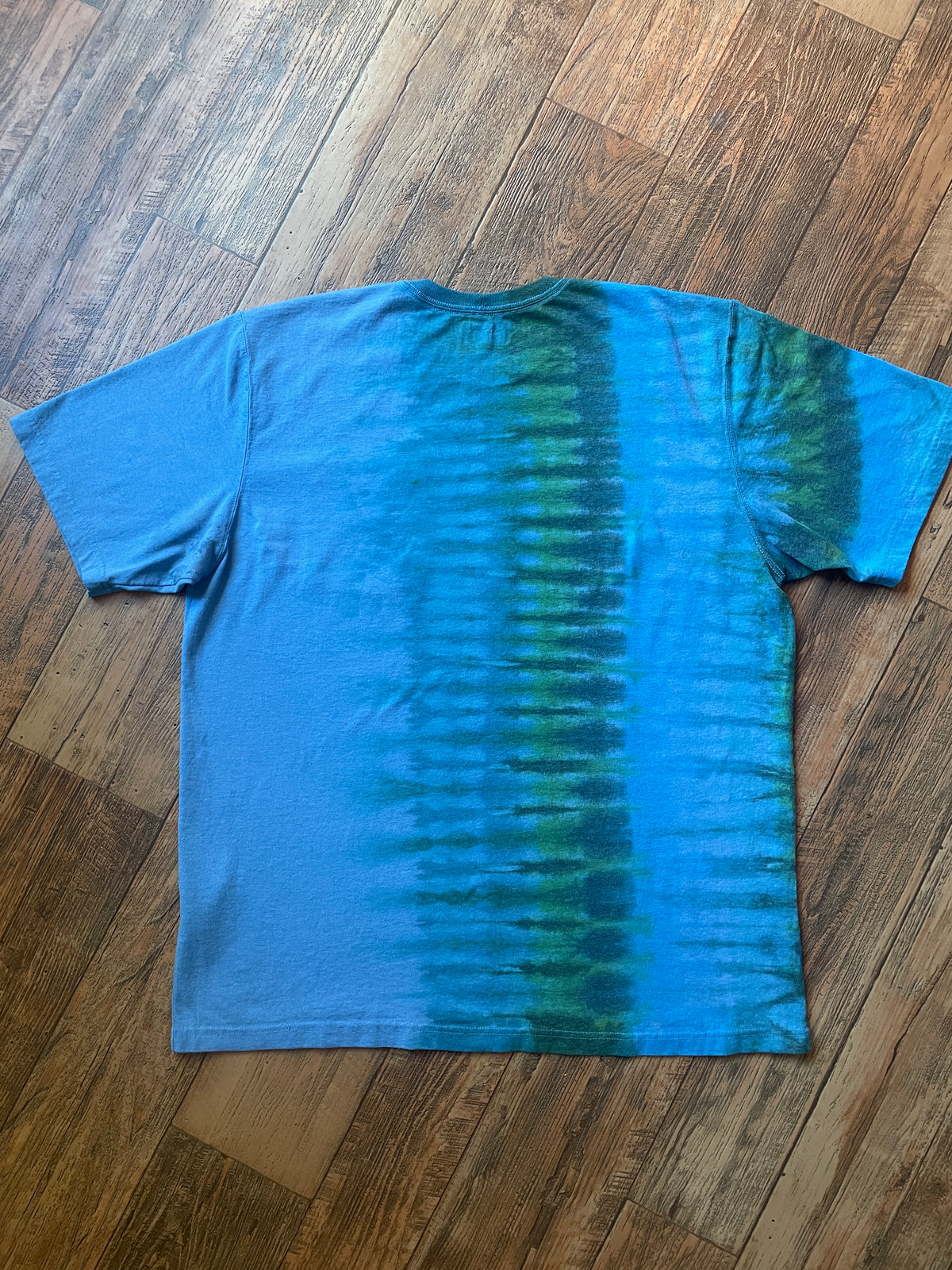 Carhartt Iconic K87 Loose Fit Blue & Green Tie Dye Short Sleeve T-Shirt | Men's XL