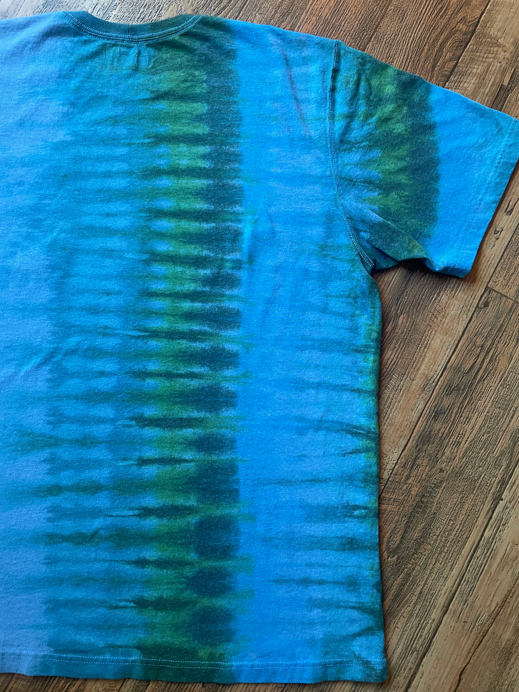 Carhartt Iconic K87 Loose Fit Blue & Green Tie Dye Short Sleeve T-Shirt | Men's XL