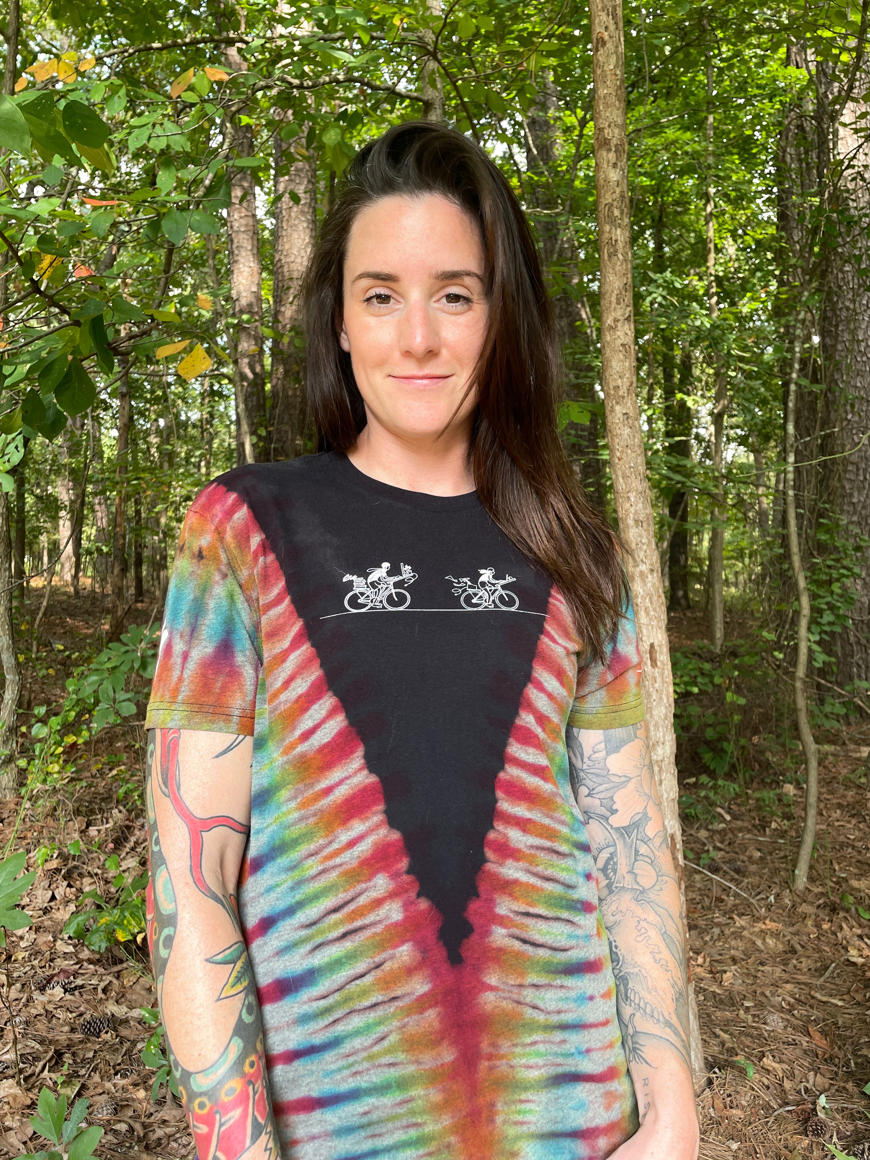 Specialized Bike to Work Day Short Sleeve Reverse Tie Dye T-Shirt (Men's Small)