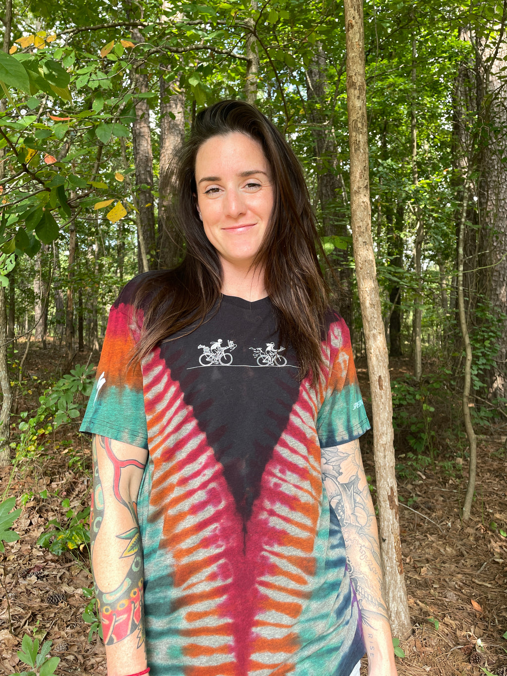 Specialized Bike to Work Day Short Sleeve Reverse Tie Dye T-Shirt (Men's Medium)