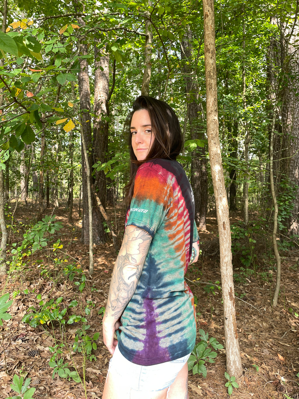 Specialized Bike to Work Day Short Sleeve Reverse Tie Dye T-Shirt (Men's Medium)