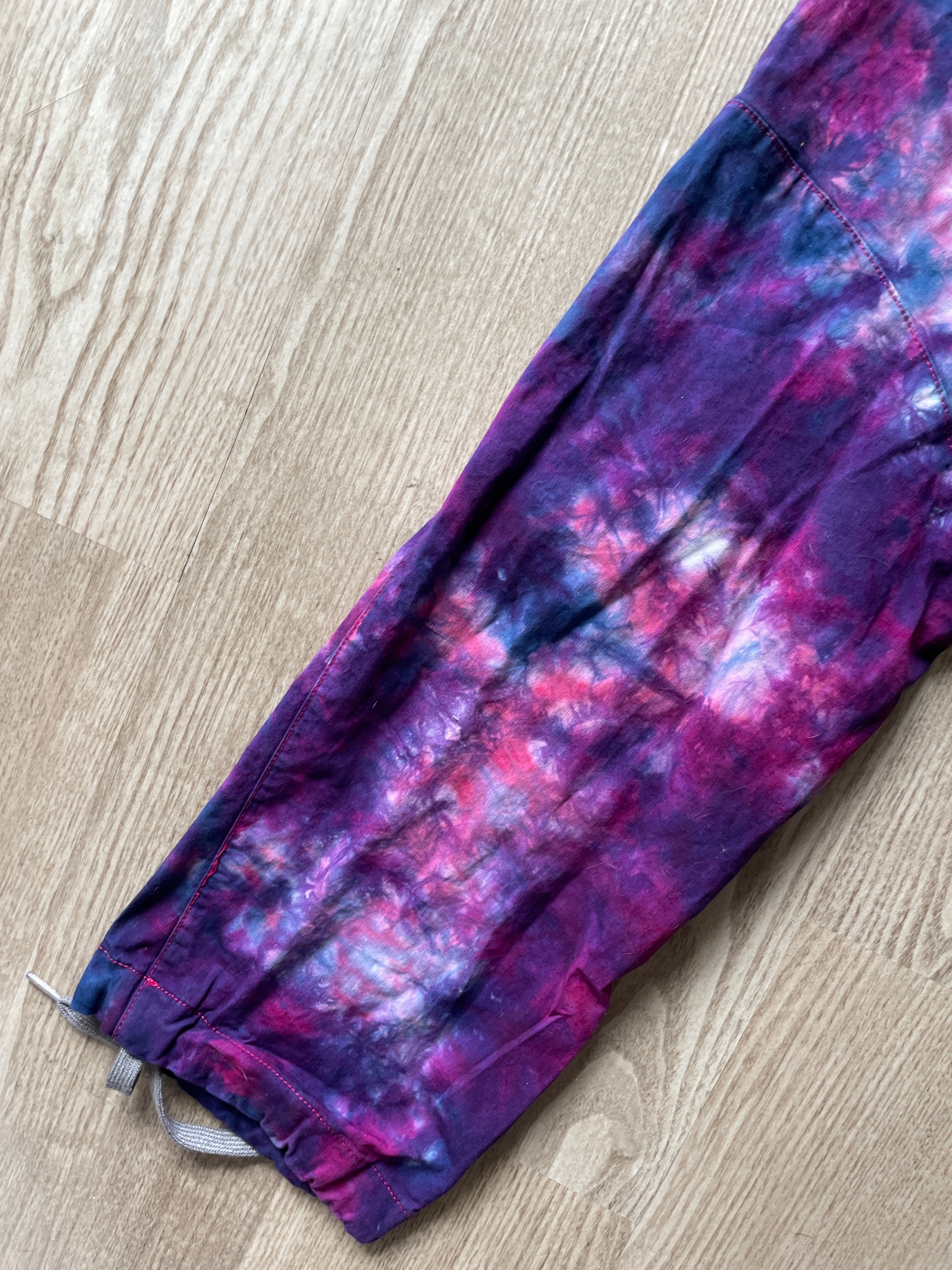 Women's Size 2 Mammut Tie Dye Climbing Pants | One-Of-a-Kind Upcycled Pink and Purple Pants