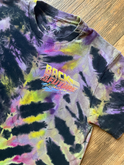 Back to the Future Racing Reverse Tie Dye Short Sleeve T-Shirt | Men's Medium