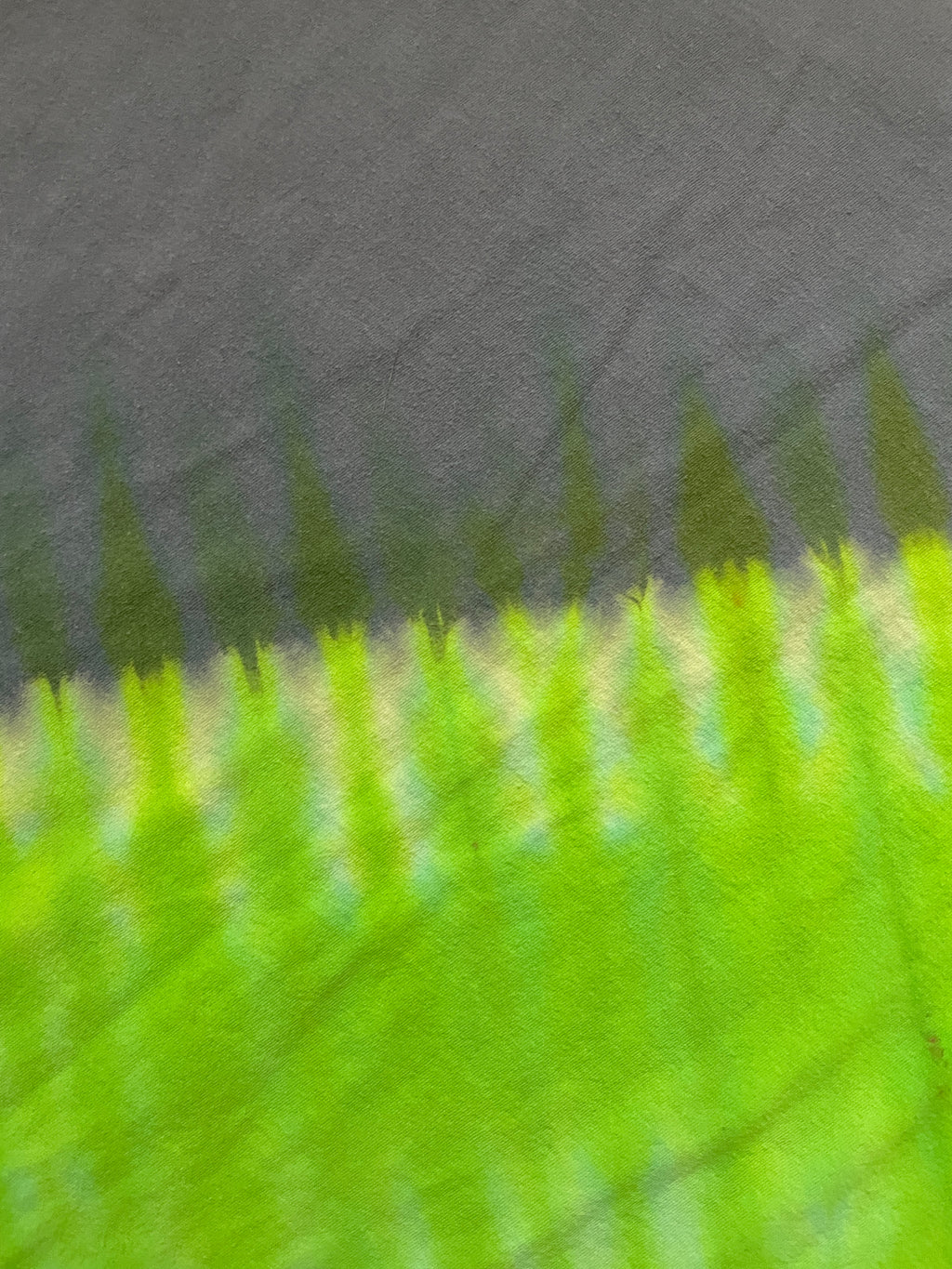 Large Men's Marmot Rock Climber Handmade Reverse Tie Dye Short Sleeve T-Shirt | One-Of-a-Kind Upcycled Gray and Green Top