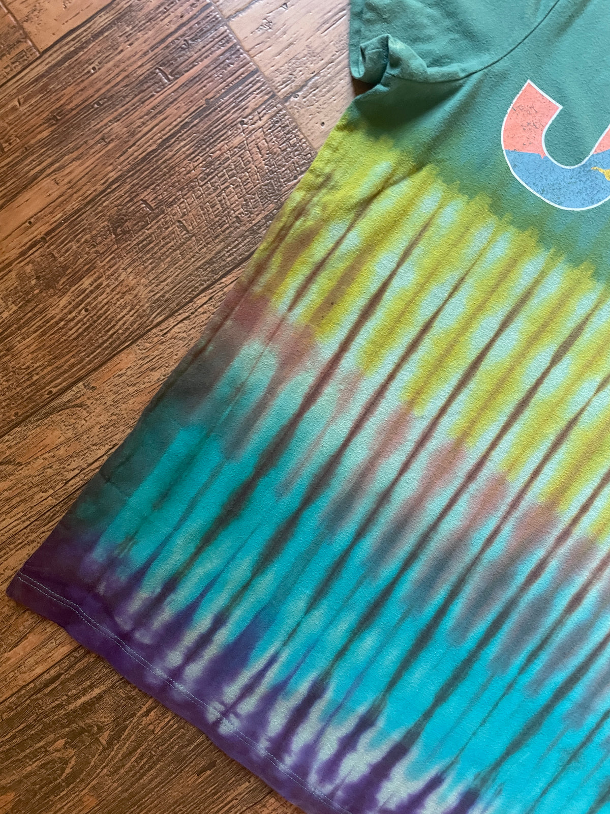 Jeep Mountain Range Reverse Tie Dye Short Sleeve T-Shirt | Men's Large