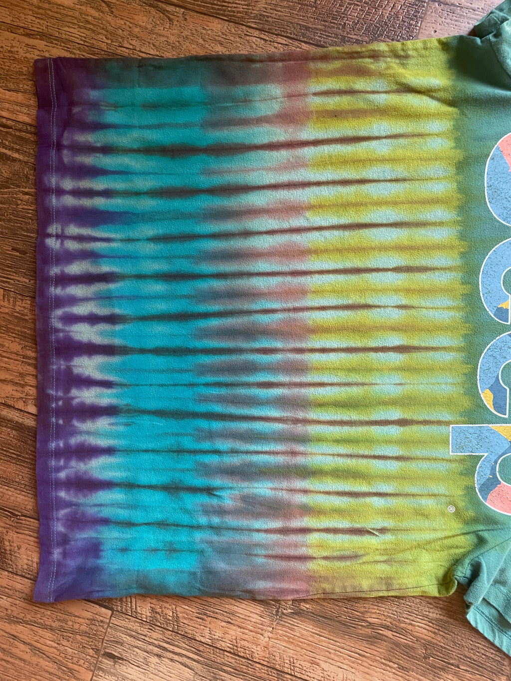 Jeep Mountain Range Reverse Tie Dye Short Sleeve T-Shirt | Men's Large