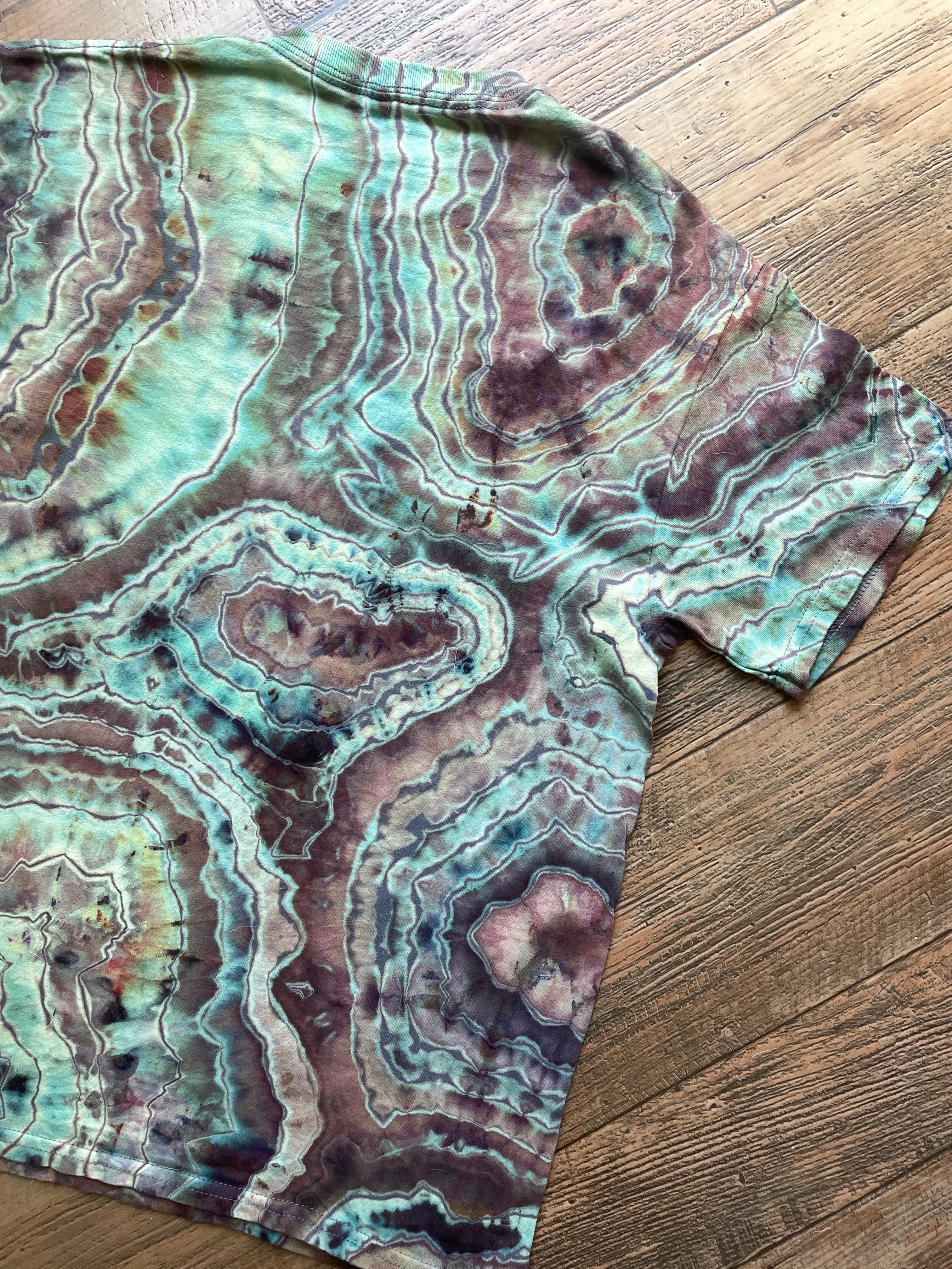 Nirvana Fungi Geode Short Sleeve Tie Dye T-Shirt | Men's Medium