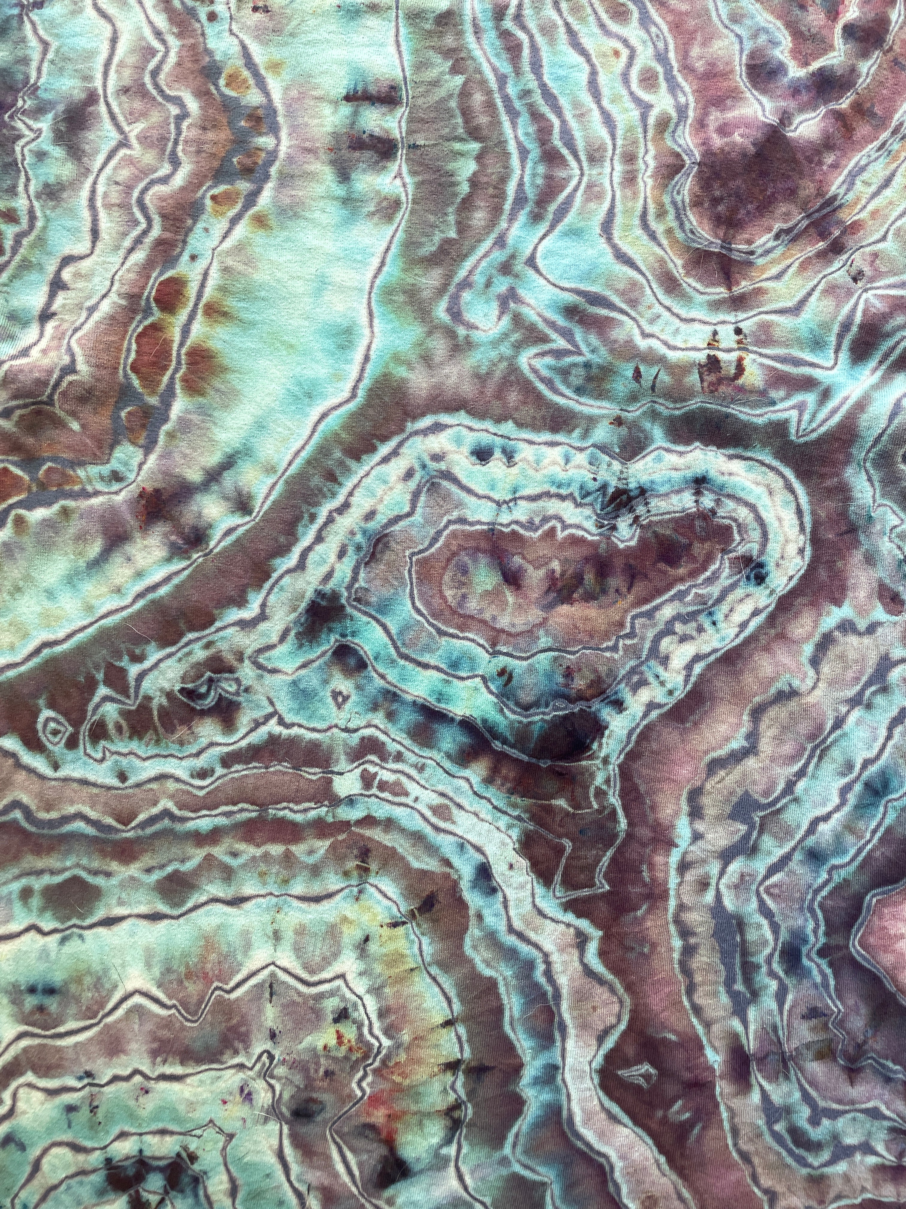 Nirvana Fungi Geode Short Sleeve Tie Dye T-Shirt | Men's Medium