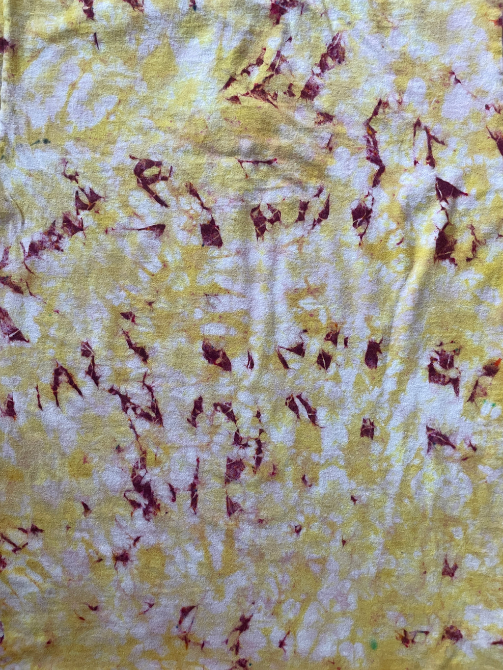 Anti-Social Embroidered Yellow and Pink Tie Dye Short Sleeve T-Shirt | Men's Medium