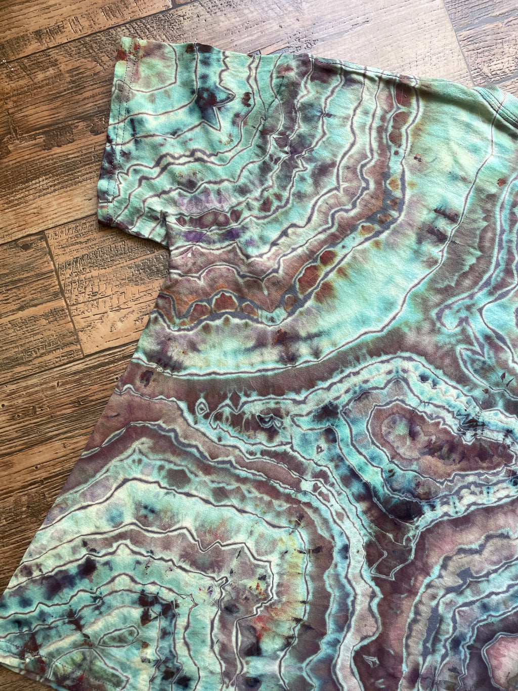 Nirvana Fungi Geode Short Sleeve Tie Dye T-Shirt | Men's Medium