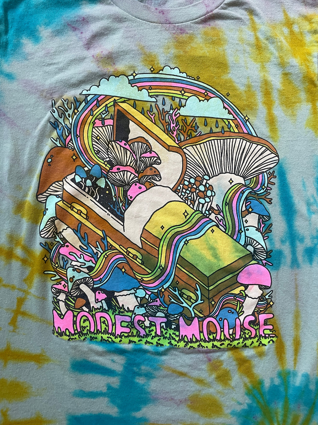 Modest Mouse Golden Casket Tour 2022 Tie Dye Short Sleeve T-Shirt | Men's Medium