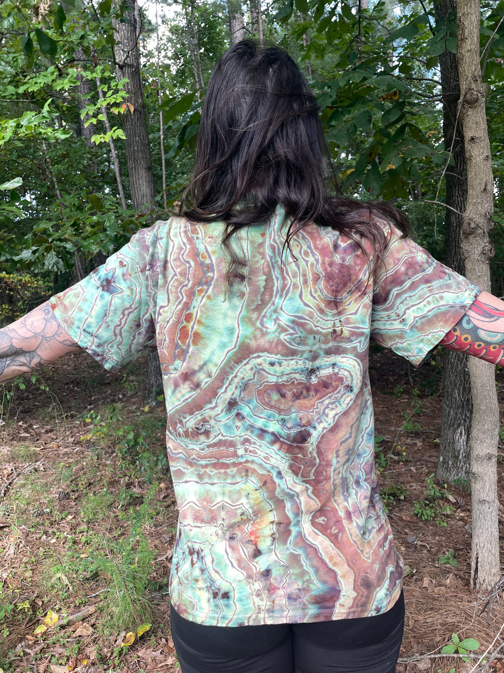 Nirvana Fungi Geode Short Sleeve Tie Dye T-Shirt | Men's Medium