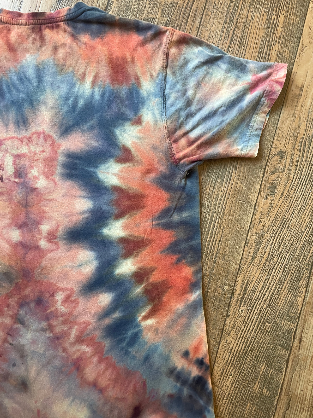 Jimi Hendrix Green and Brown Earth Tones Melty Ice Dye Short Sleeve T-Shirt | Men's Large