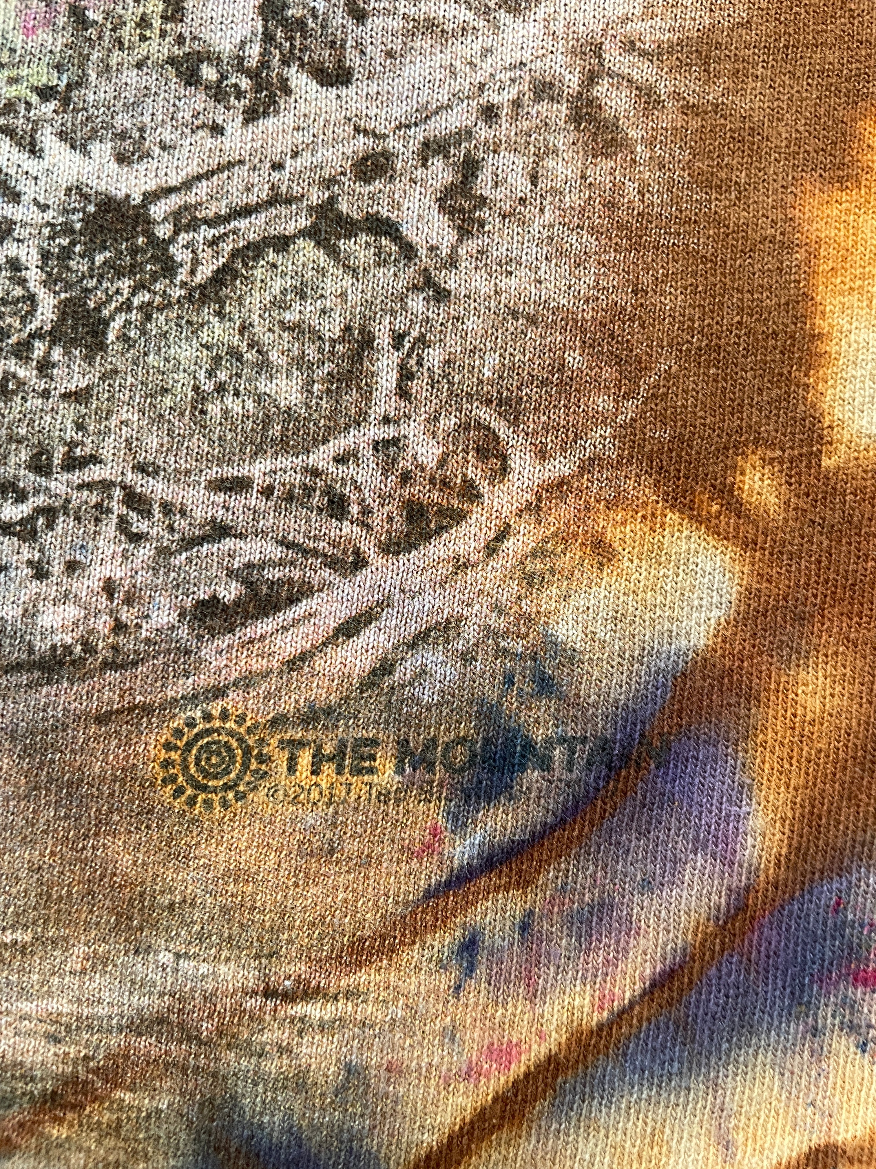 Mountain Eagle Terracotta and Violet Geode Short Sleeve Tie Dye T-Shirt | Men's 2XL