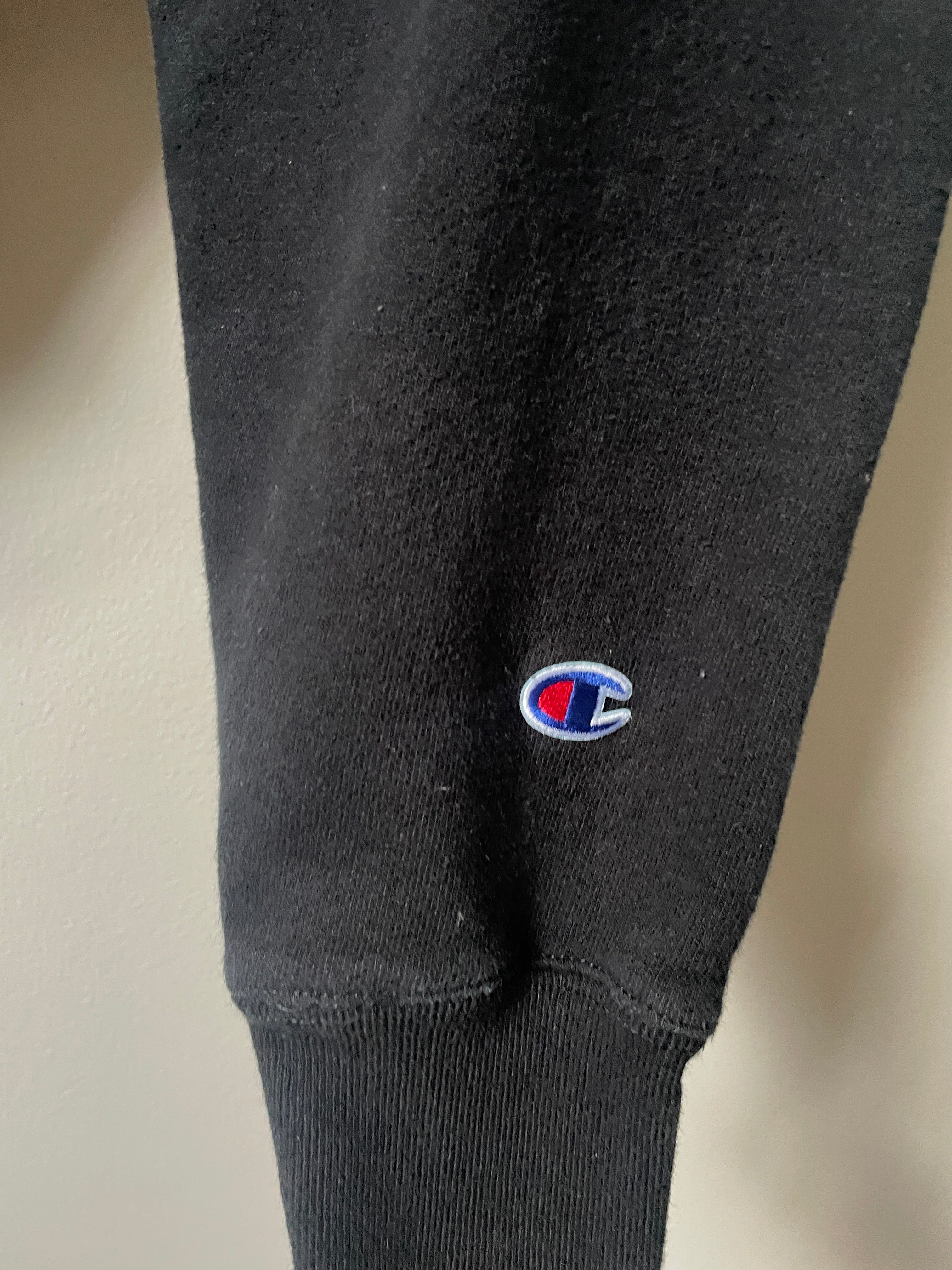 XL Men's Champion Tie Dye Full-Zip Long Sleeve Hoodie | One-Of-a-Kind Upcycled Half and Half Olive Black, Green, and Gold Sweatshirt