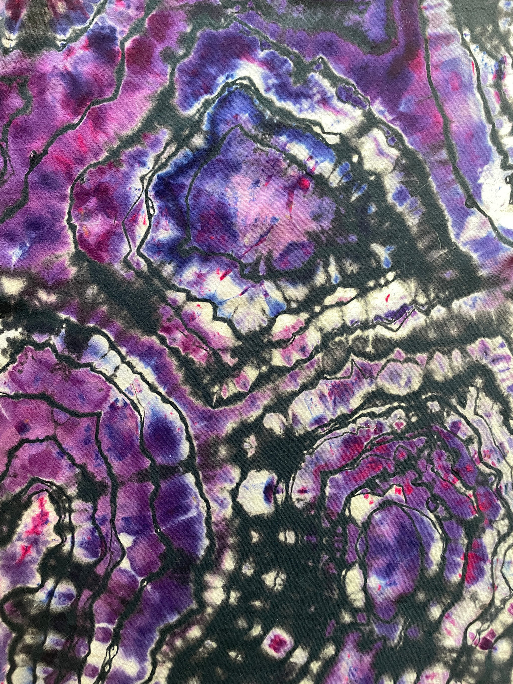 Ice Cube Black and Purple Geode Short Sleeve Tie Dye T-Shirt | Men's XS/Youth XS