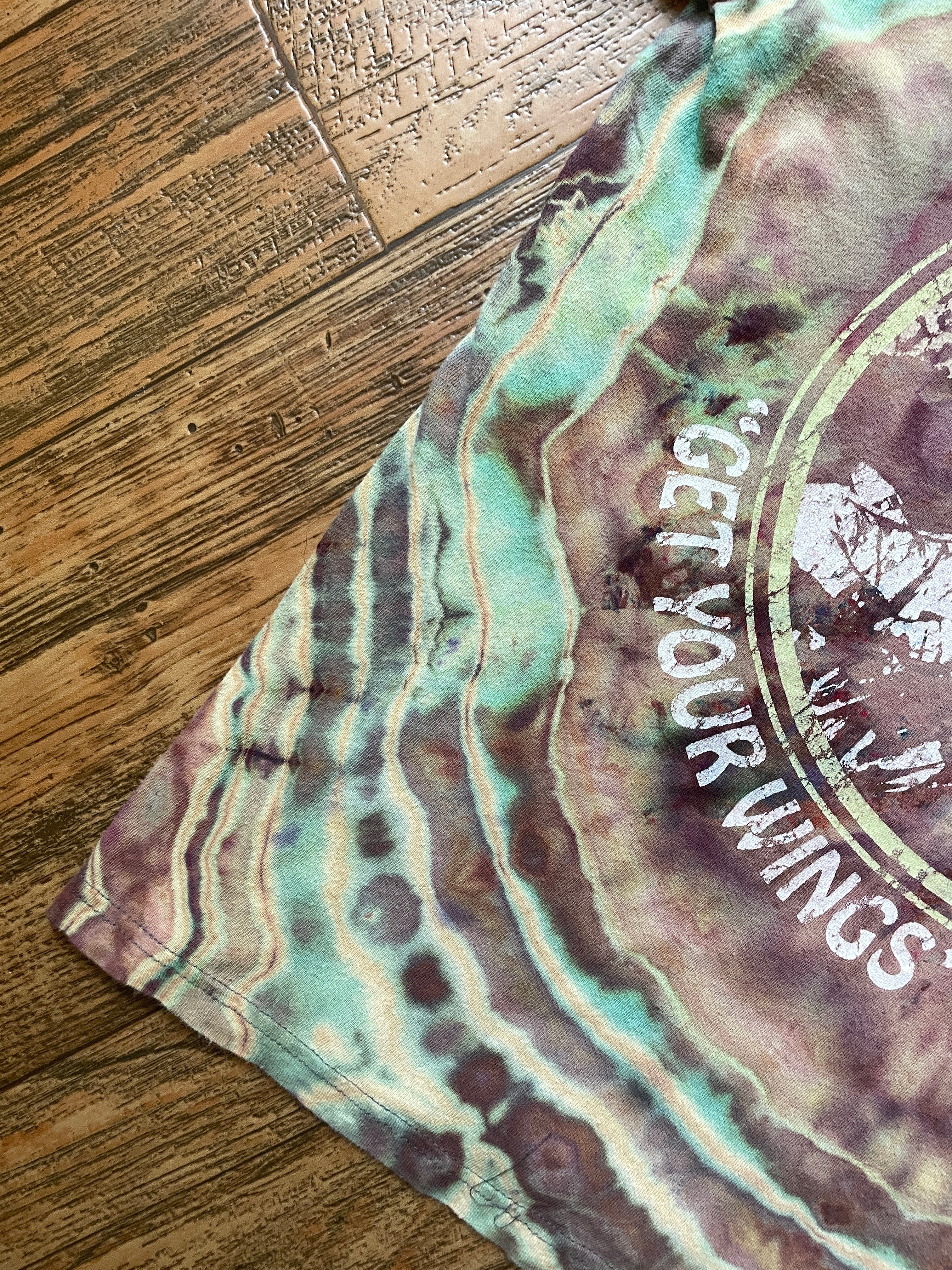 Aerosmith Fungi Geode Short Sleeve Tie Dye T-Shirt | Women's Large