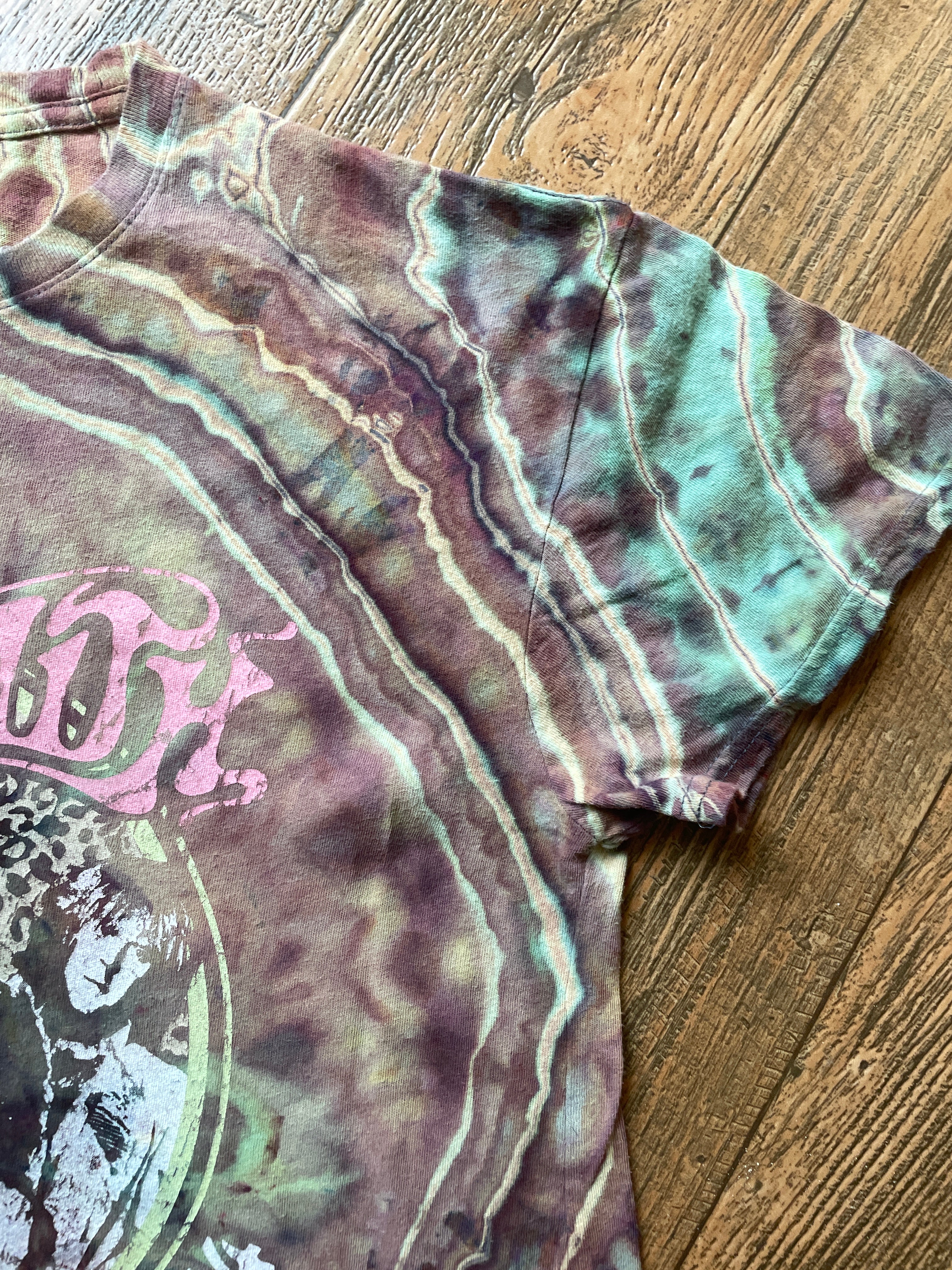 Aerosmith Fungi Geode Short Sleeve Tie Dye T-Shirt | Women's Large