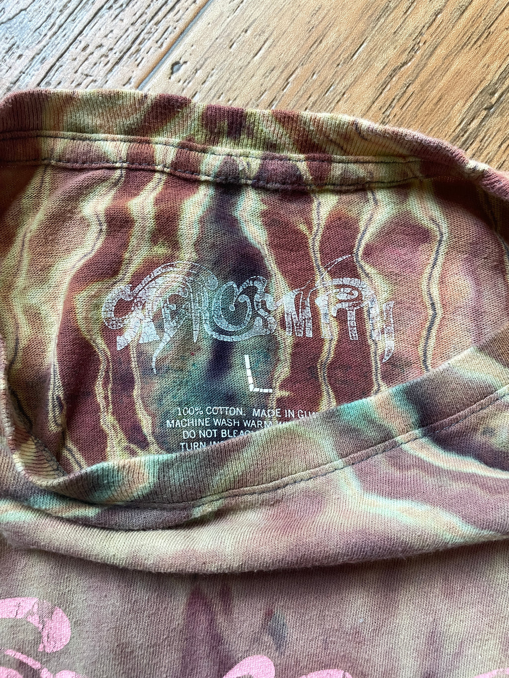 Aerosmith Fungi Geode Short Sleeve Tie Dye T-Shirt | Women's Large