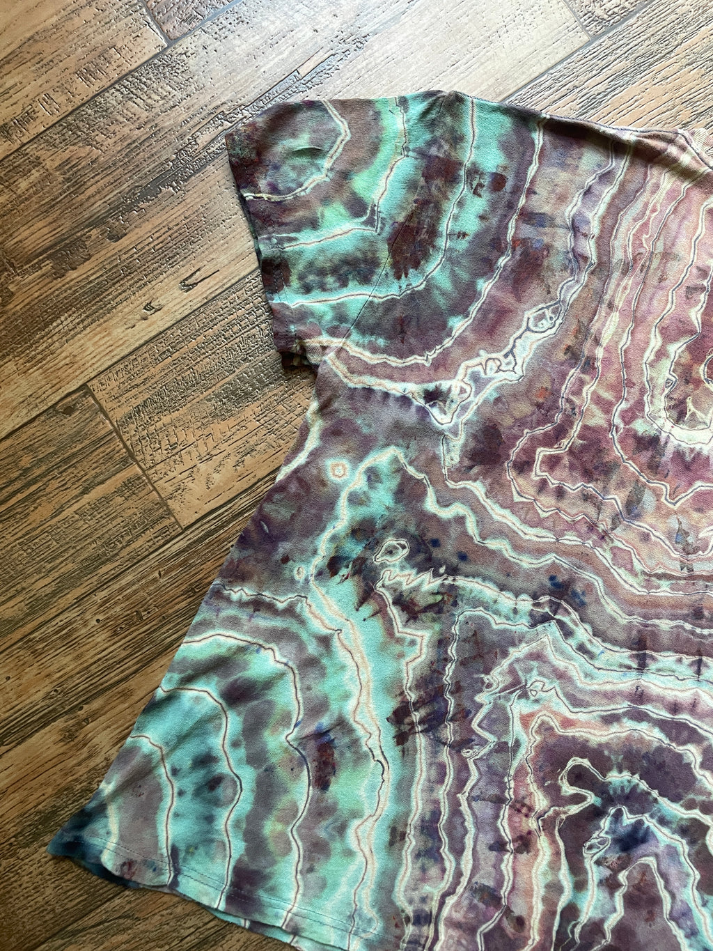 Aerosmith Fungi Geode Short Sleeve Tie Dye T-Shirt | Women's Large