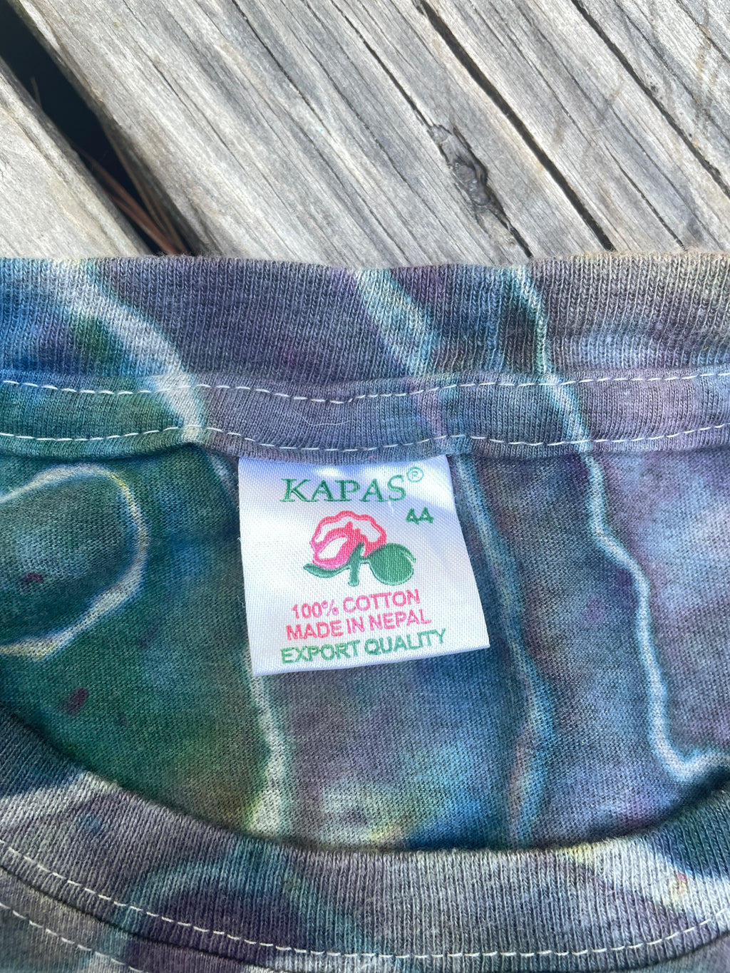 Kaleidoscope Eyes Multicolor Geode Short Sleeve Tie Dye T-Shirt | Men's L/XL