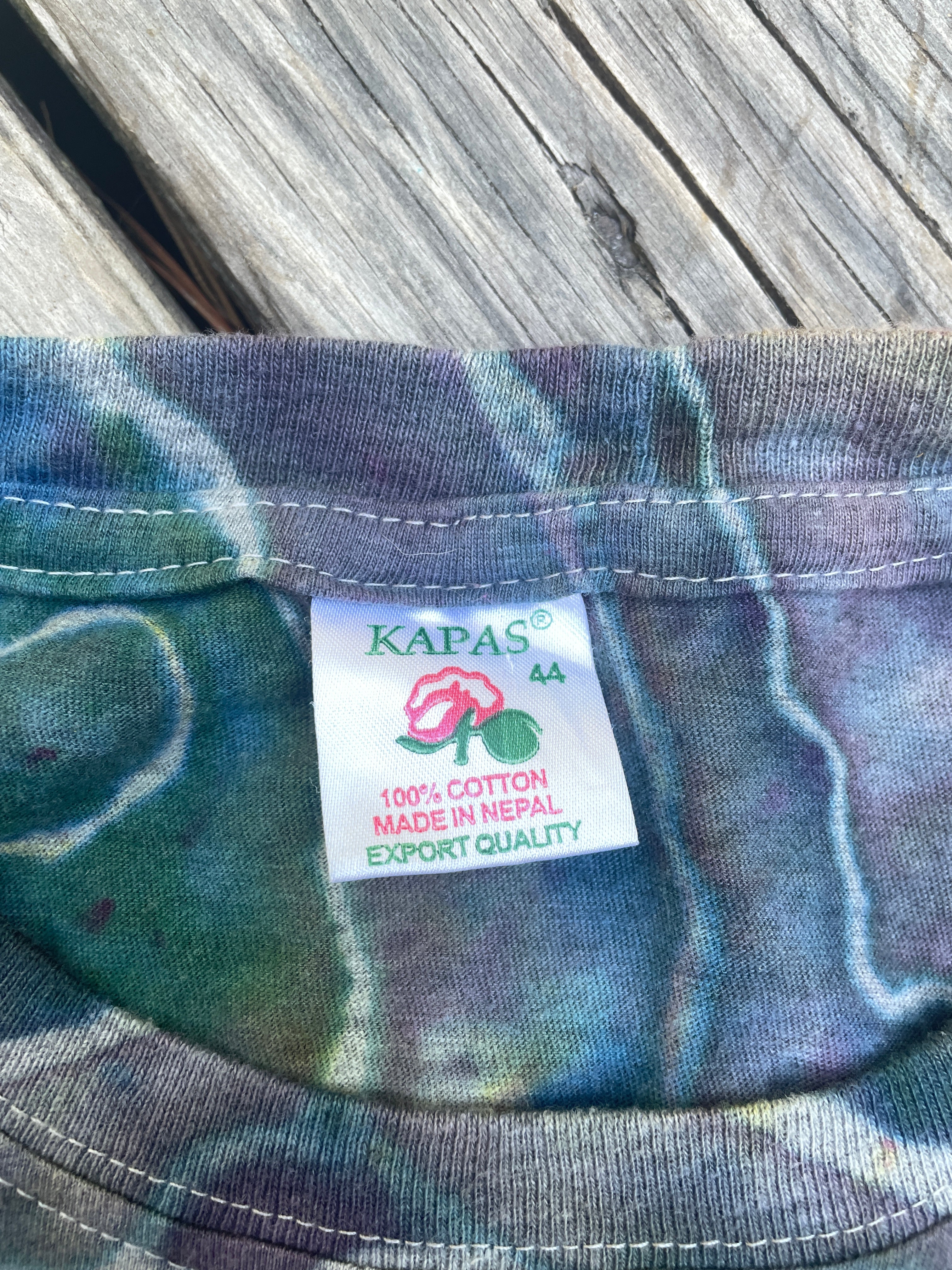 Kaleidoscope Eyes Multicolor Geode Short Sleeve Tie Dye T-Shirt | Men's L/XL