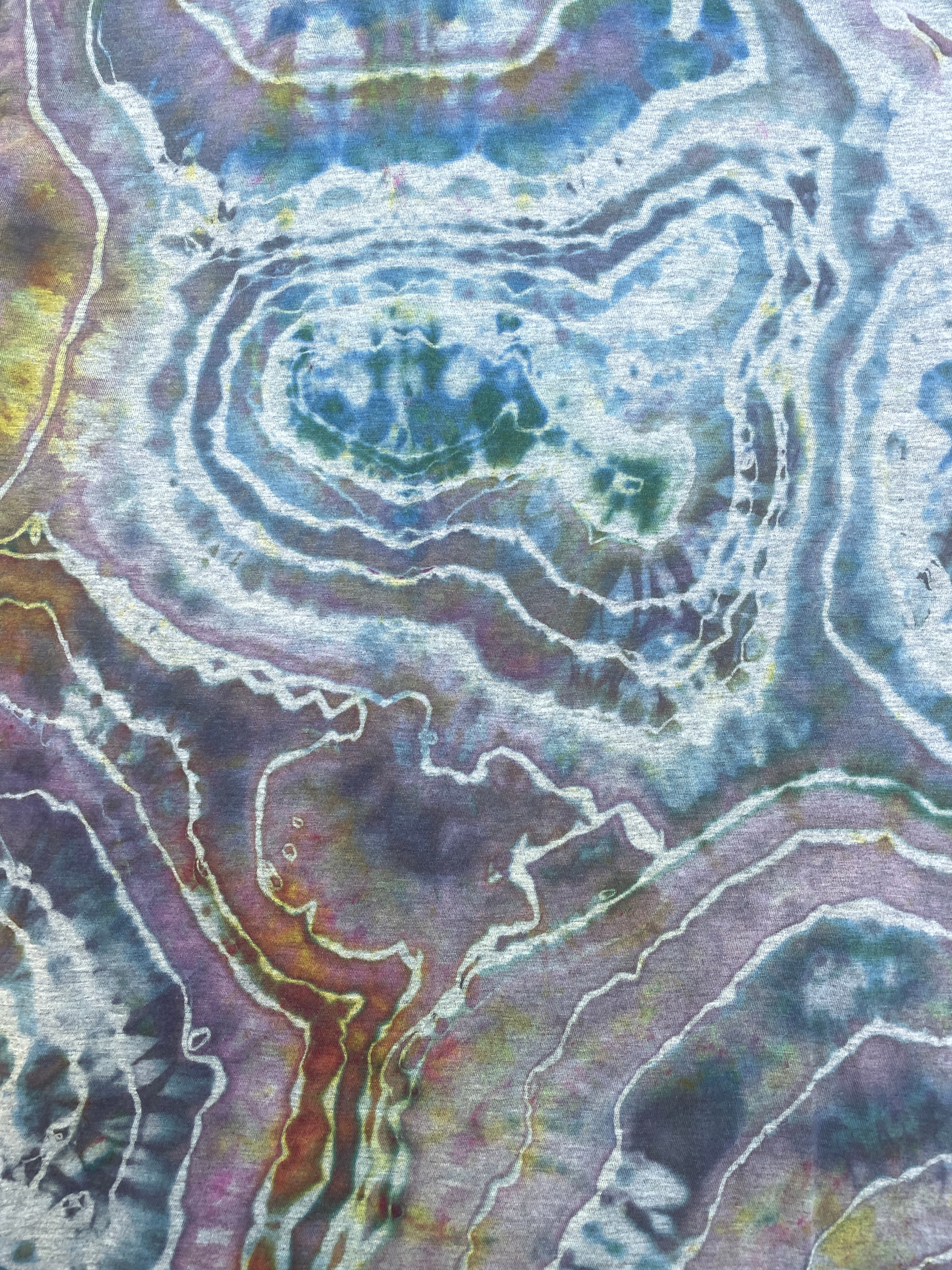 Kaleidoscope Eyes Multicolor Geode Short Sleeve Tie Dye T-Shirt | Men's L/XL