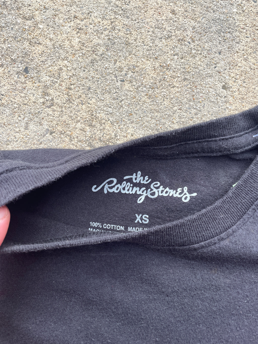 The Rolling Stones Hot Lips Red and Black Short Sleeve Tie Dye T-Shirt | Men's XS