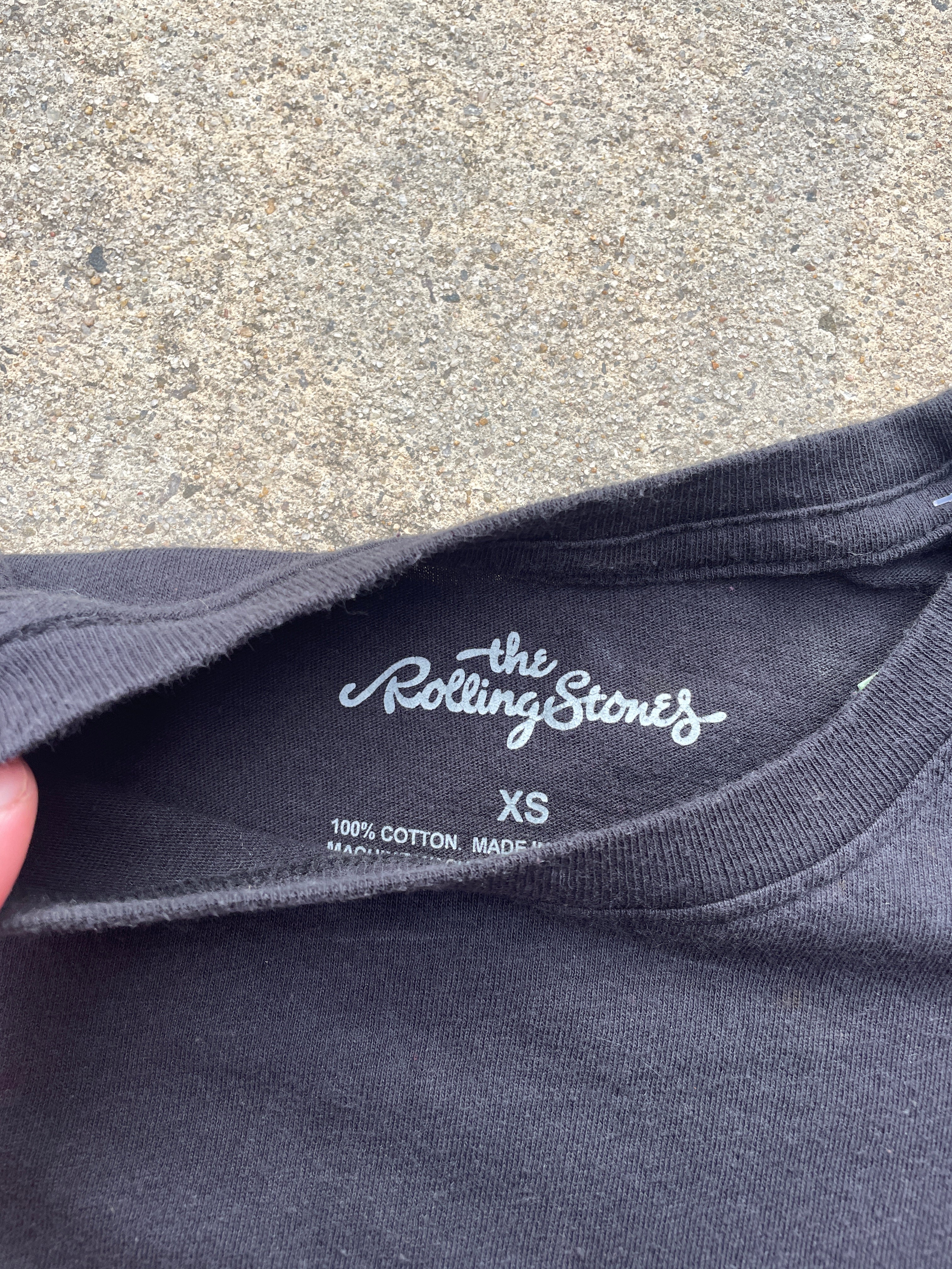 The Rolling Stones Hot Lips Red and Black Short Sleeve Tie Dye T-Shirt | Men's XS