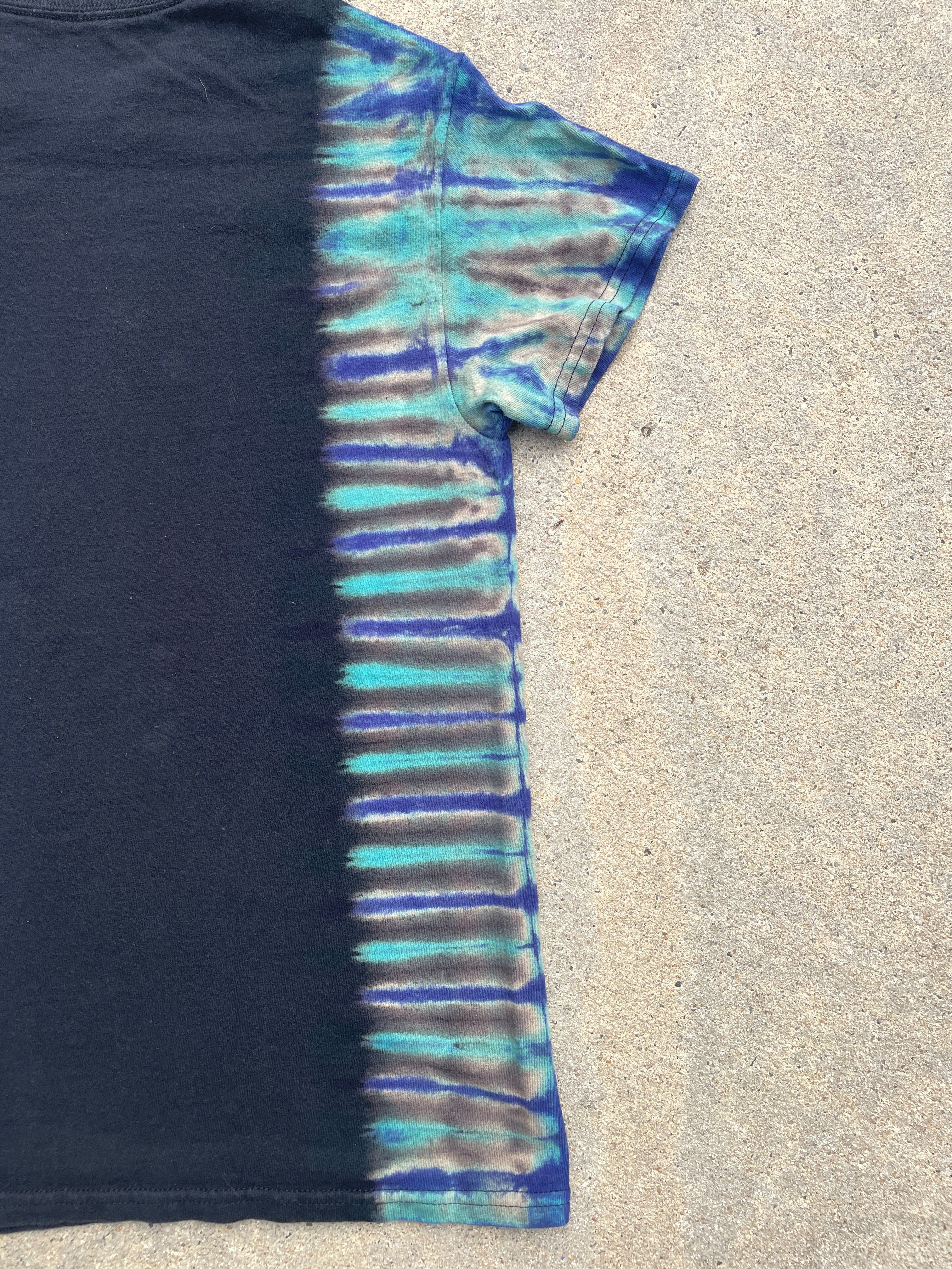 Ice Cube Low Rider Black and Blue Short Sleeve Tie Dye T-Shirt | Men's Small