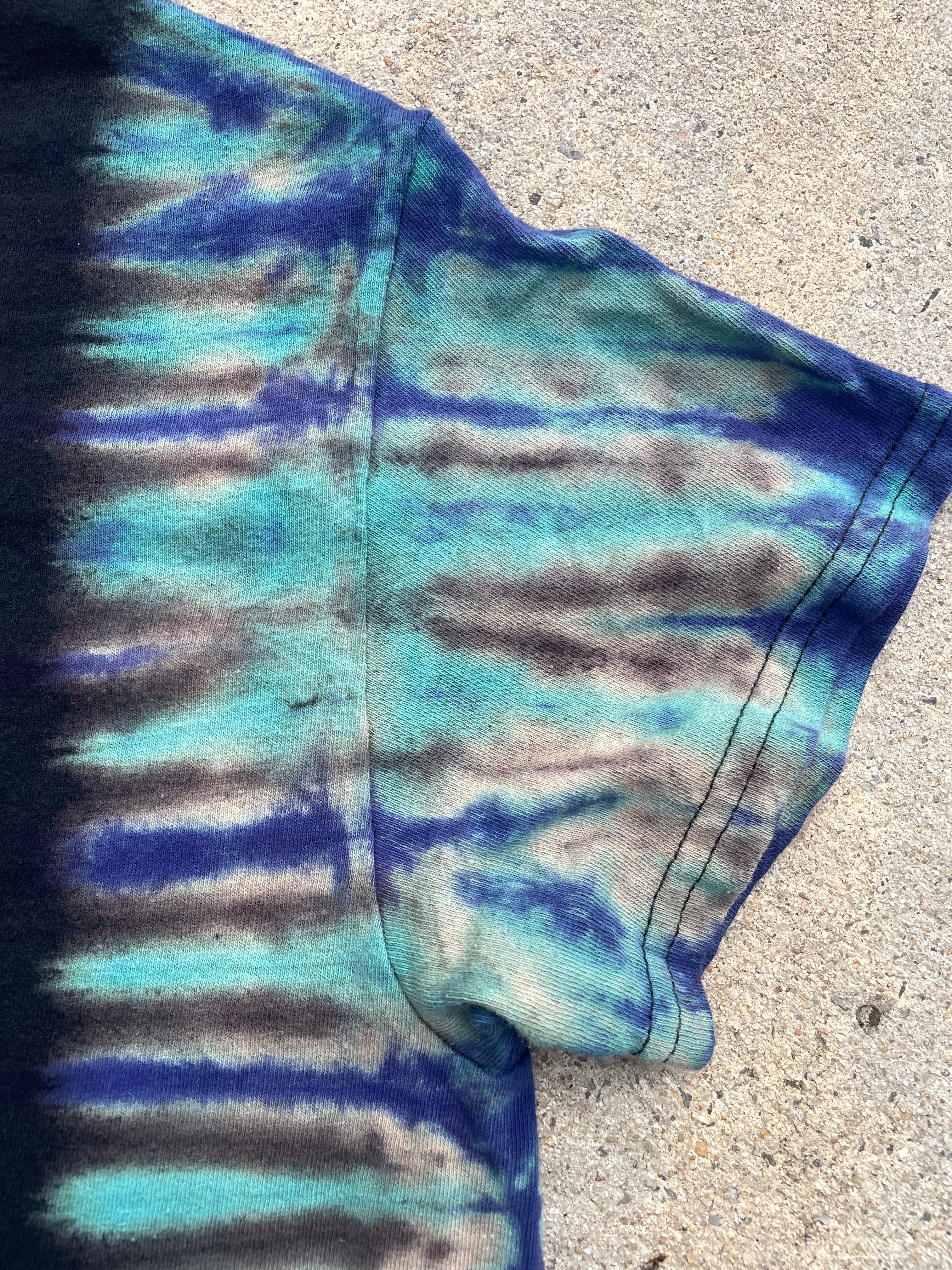 Ice Cube Low Rider Black and Blue Short Sleeve Tie Dye T-Shirt | Men's Small