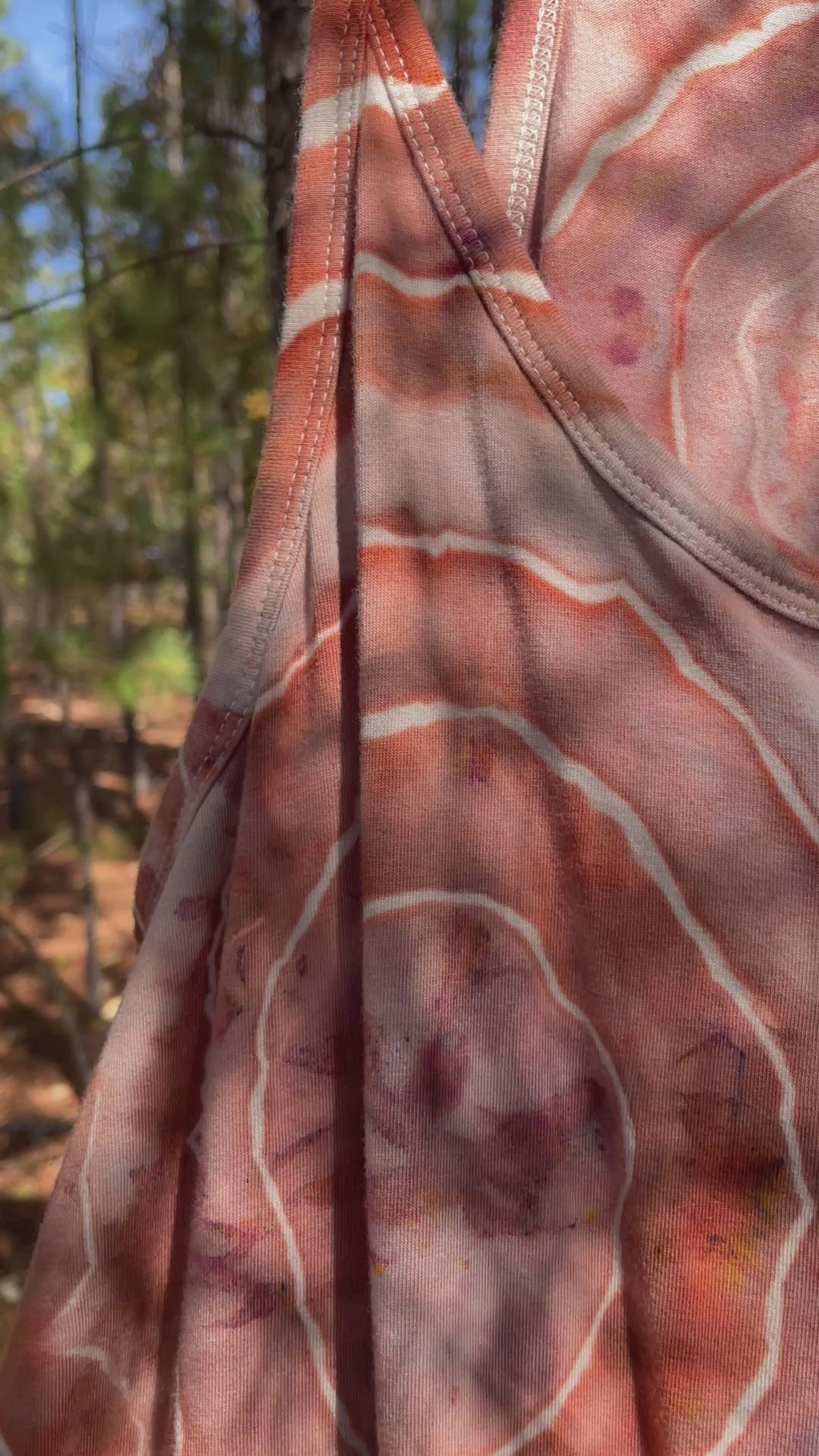 Sandstone Tie Dye Jumpsuit | Women's Size Small/Medium | Terracotta Earth Tones Geode Jumper