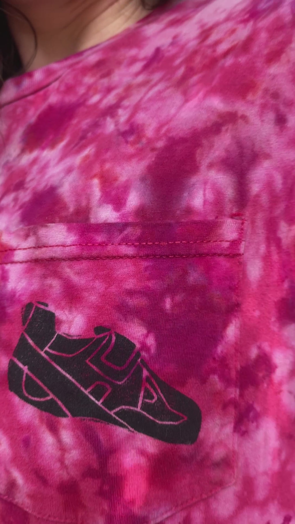 Men's Medium Climbing Shoe Tie Dye Short Sleeve T-Shirt