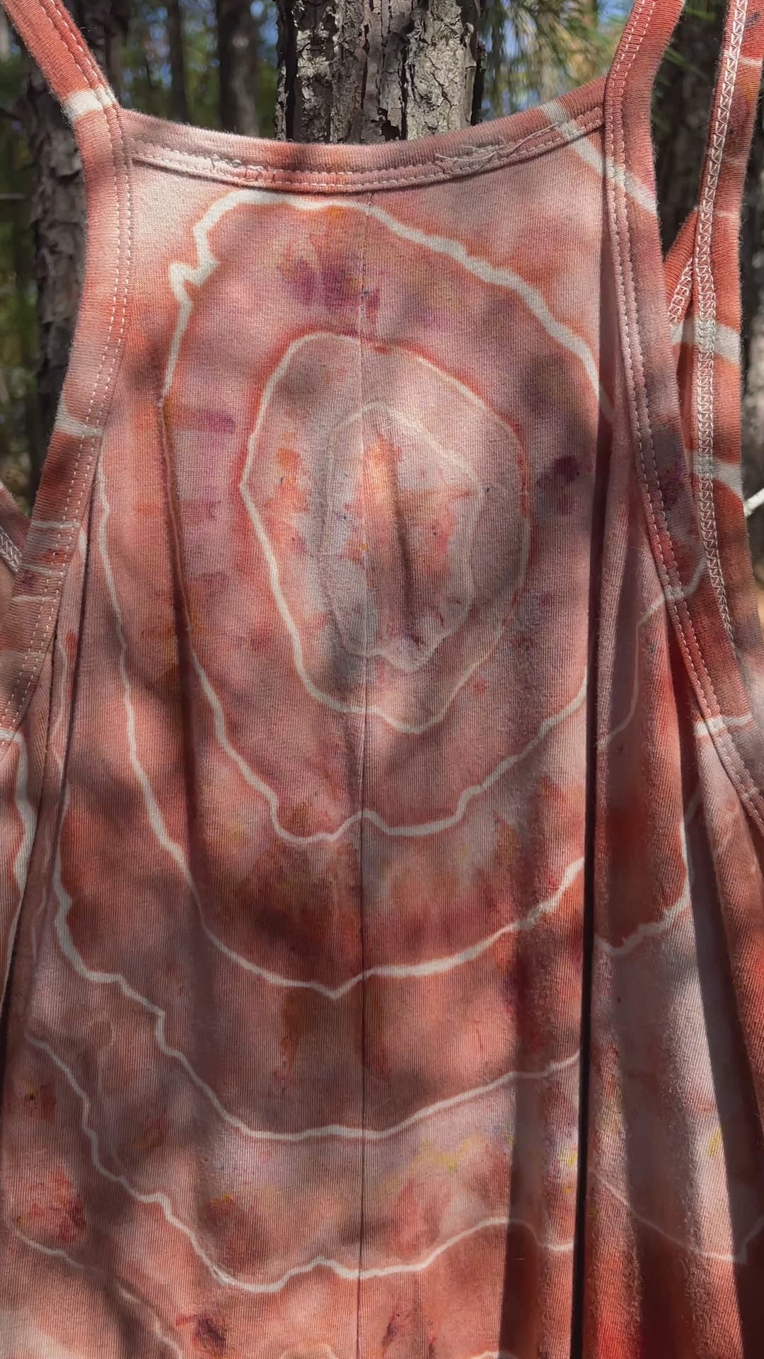 Sandstone Tie Dye Jumpsuit | Women's Size Small/Medium | Terracotta Earth Tones Geode Jumper