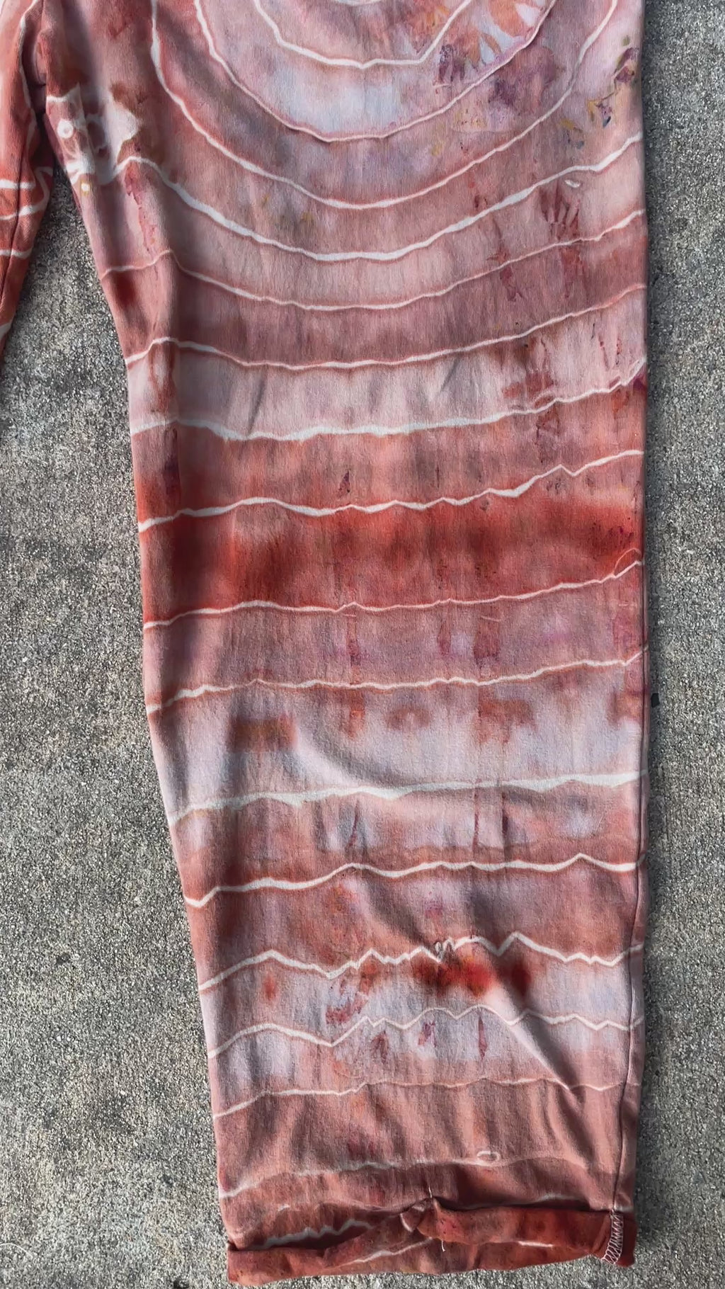 Sandstone Tie Dye Jumpsuit | Women's Size Small/Medium | Terracotta Earth Tones Geode Jumper