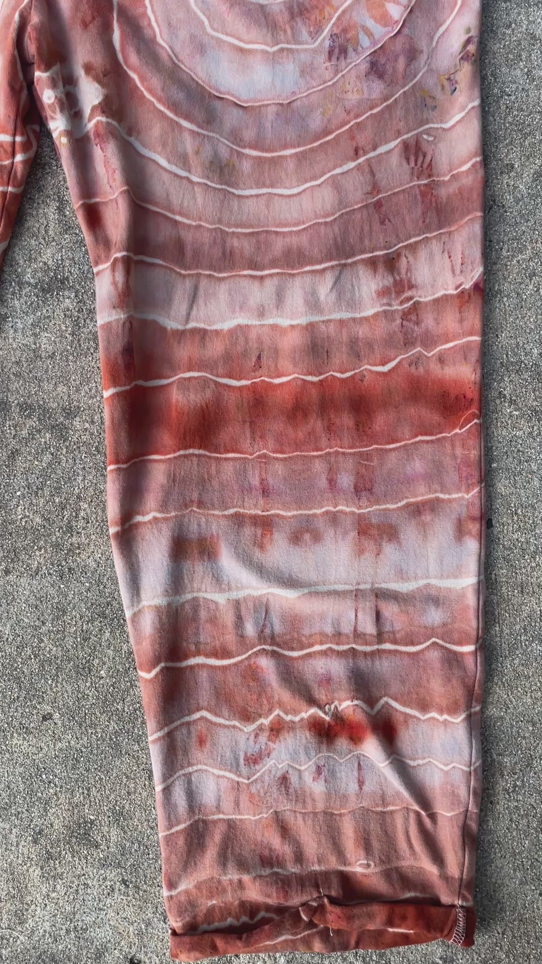 Sandstone Tie Dye Jumpsuit | Women's Size Small/Medium | Terracotta Earth Tones Geode Jumper