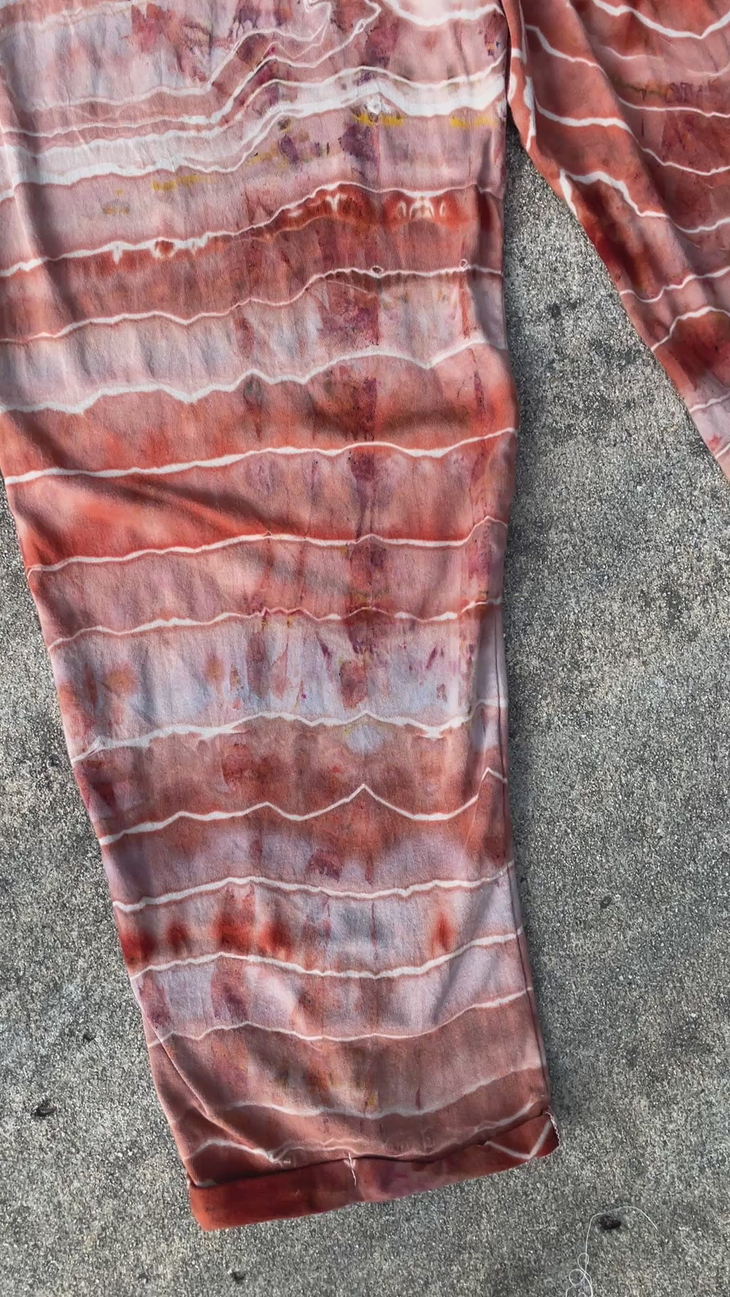 Sandstone Tie Dye Jumpsuit | Women's Size Small/Medium | Terracotta Earth Tones Geode Jumper