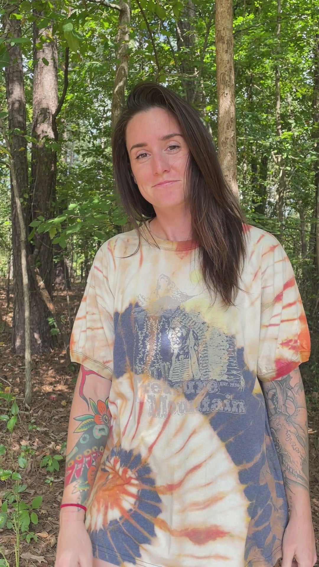 Treasure Mountain (Colorado) Short Sleeve Tie Dye T-Shirt (Men's XL)