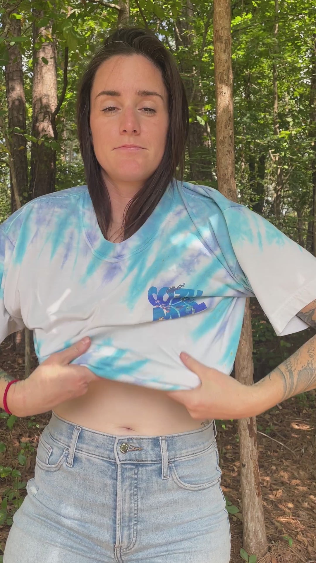 Cozumel Mexico Short Sleeve Tie Dye T-Shirt (Men's Large)