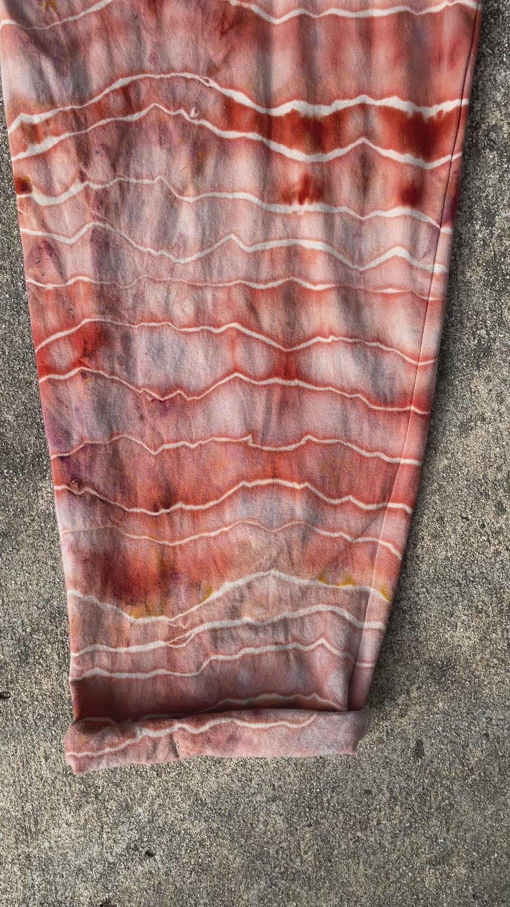 Sandstone Tie Dye Jumpsuit | Women's Size Large/XL | Terracotta Earth Tones Geode Jumper