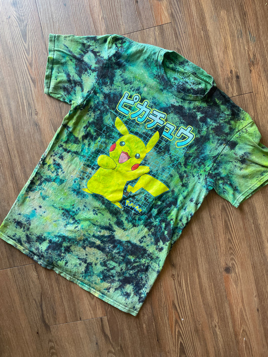 Medium Men’s Pikachu Handmade Tie Dye T-Shirt | Pokemon Tie Dye Short Sleeve