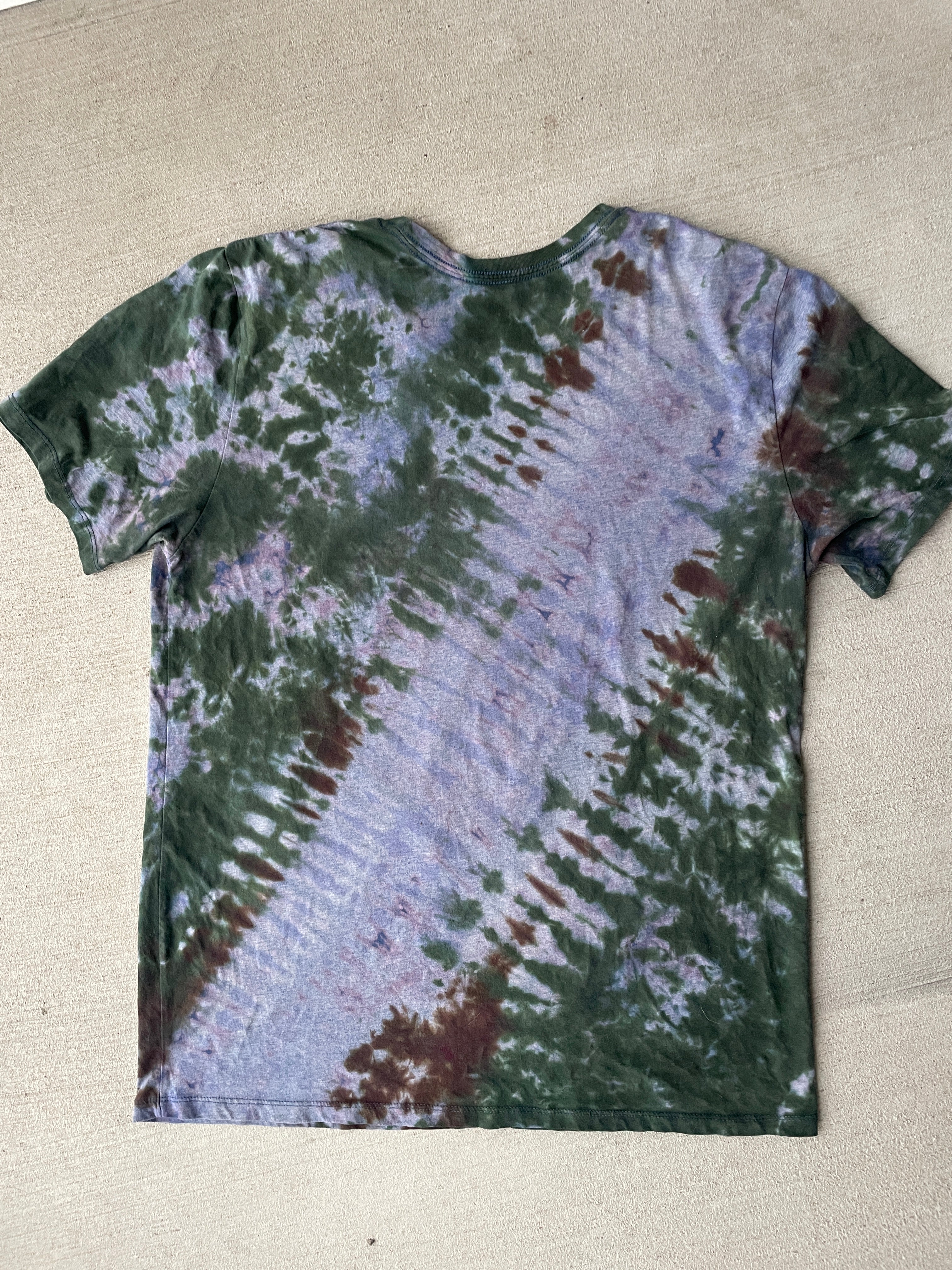 2XL Men’s Darth Vader Handmade Tie Dye T-Shirt | Star Wars Earth Tones Reverse Tie Dye Short Sleeve