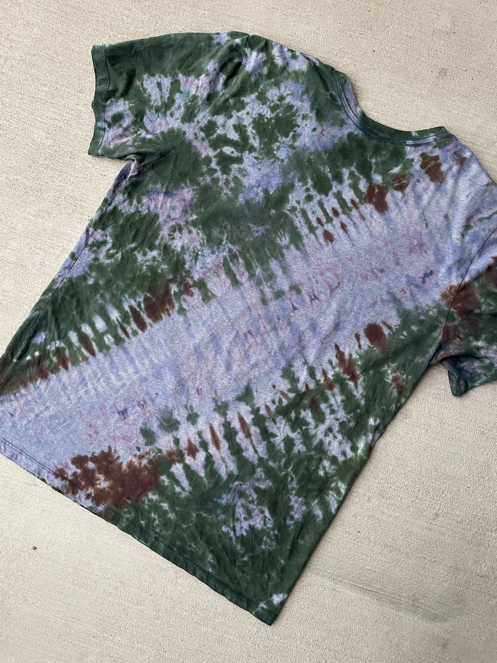 2XL Men’s Darth Vader Handmade Tie Dye T-Shirt | Star Wars Earth Tones Reverse Tie Dye Short Sleeve